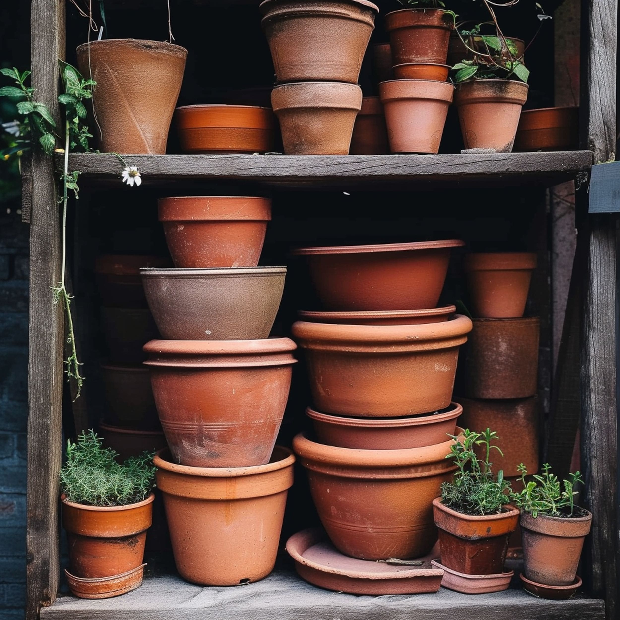Stacked Plant Pots
