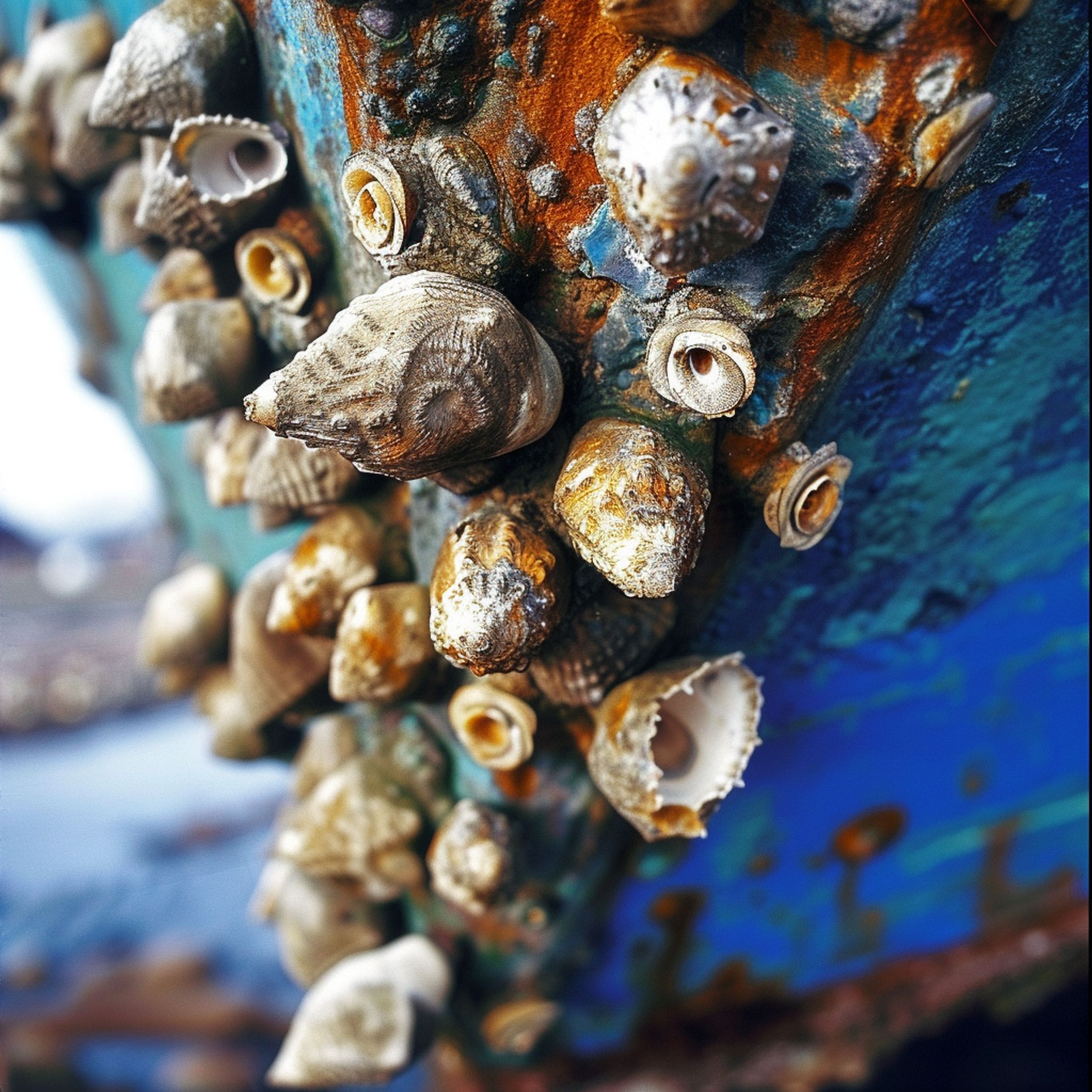 Barnacles on Boat Surface