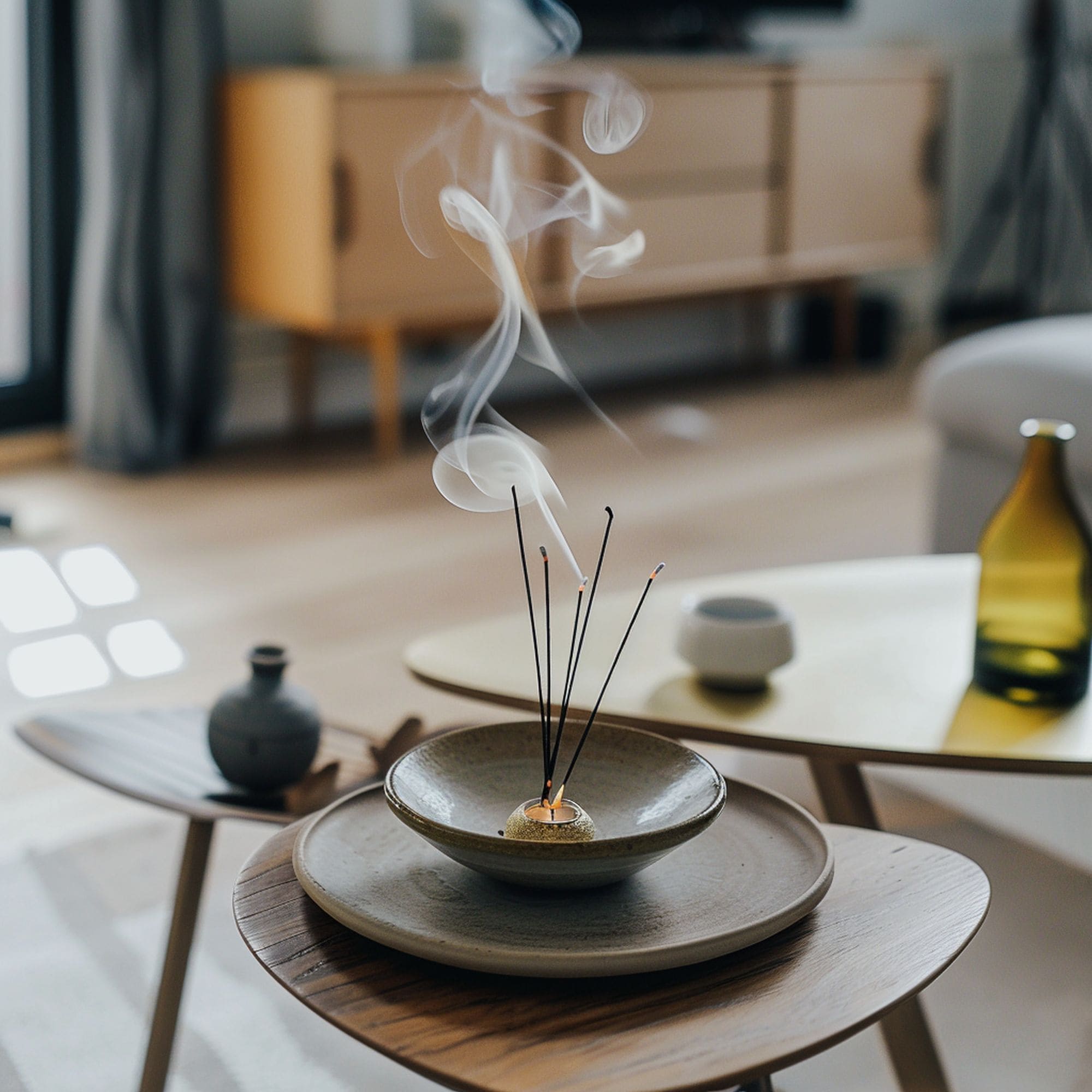 Incense Burning in Living Room