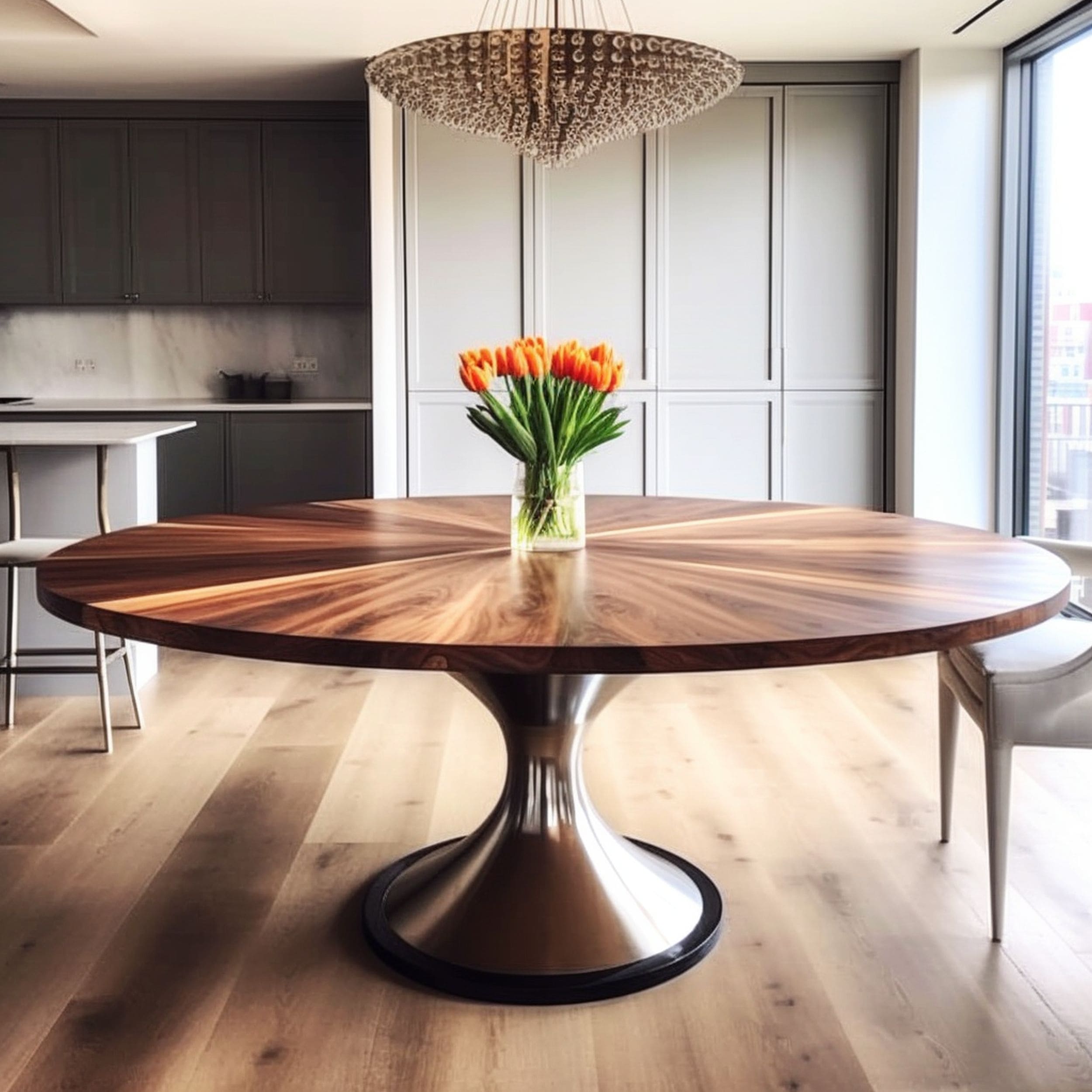 Large Wood Tulip Table