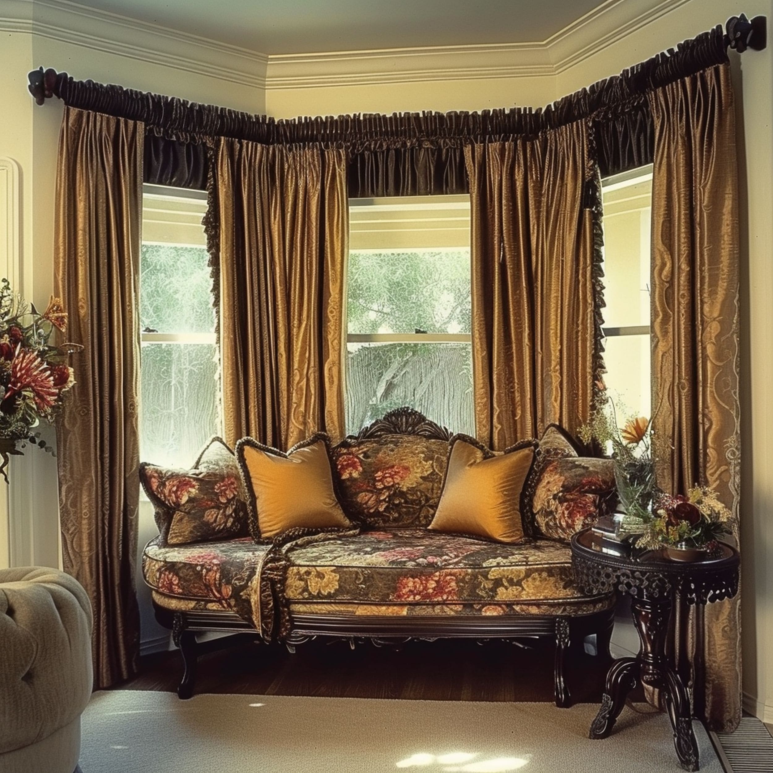 Heavy Curtains on Bay Windows