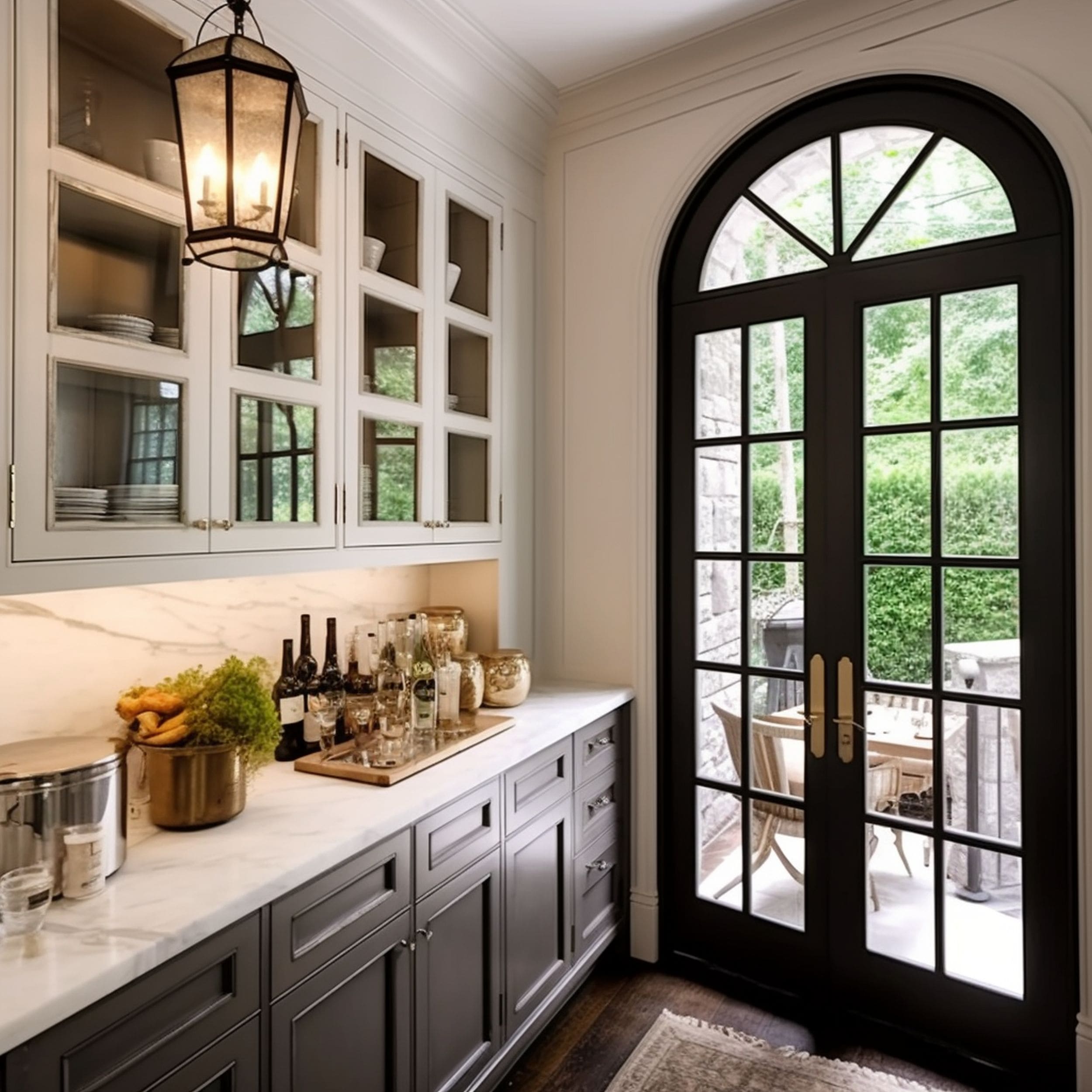 Butler Pantry Close to Patio Exit