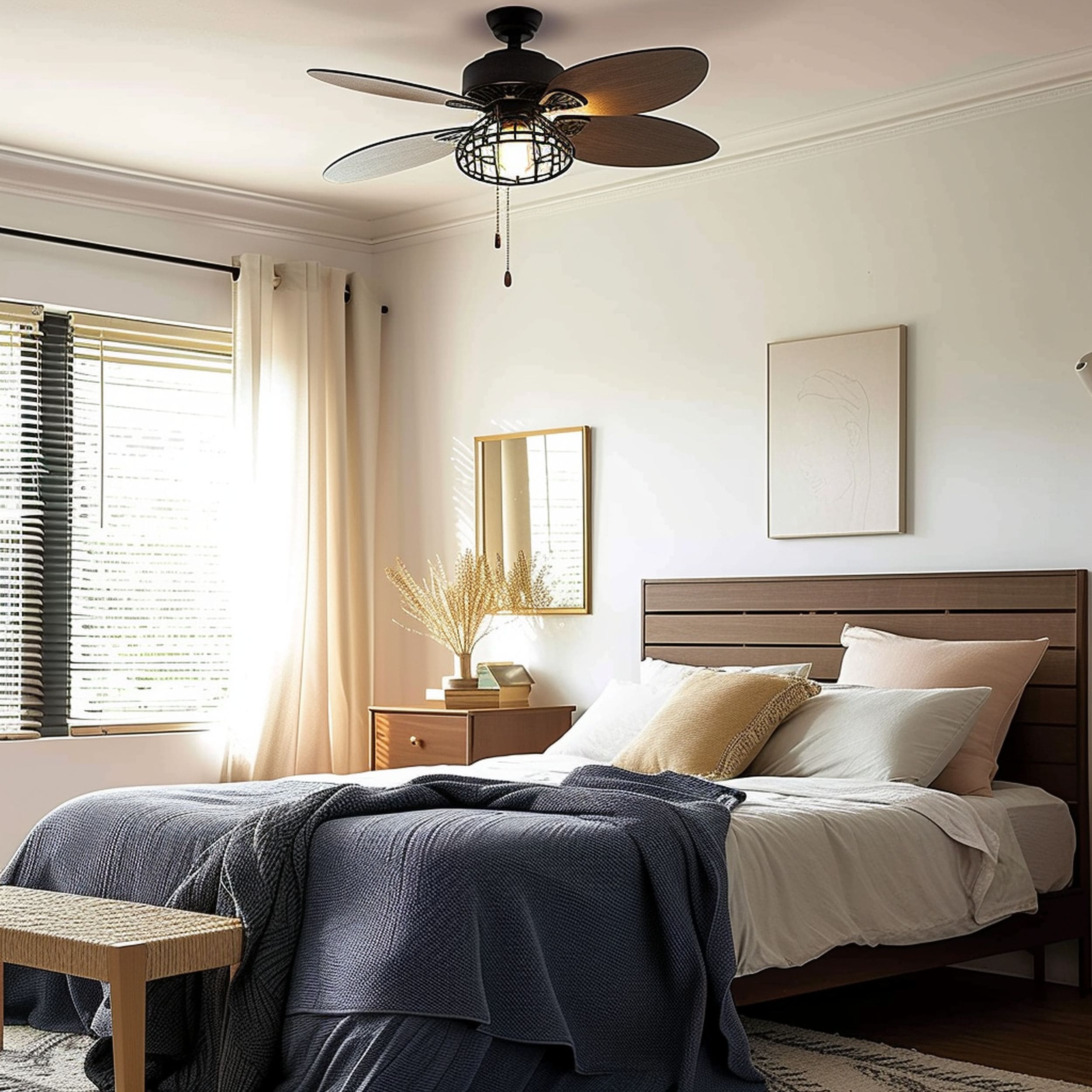 Ceiling Fan in Bedroom