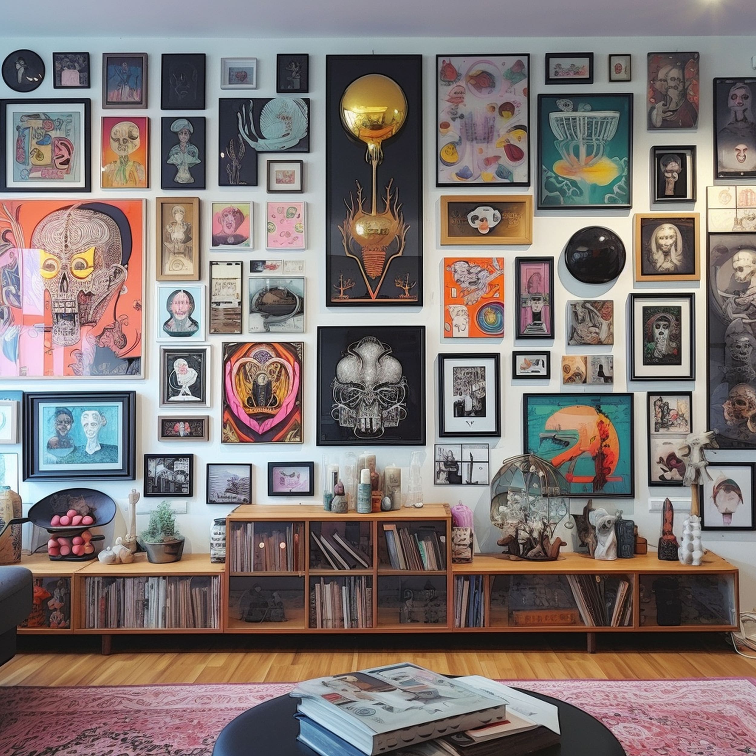 Cluttercore Gallery Wall