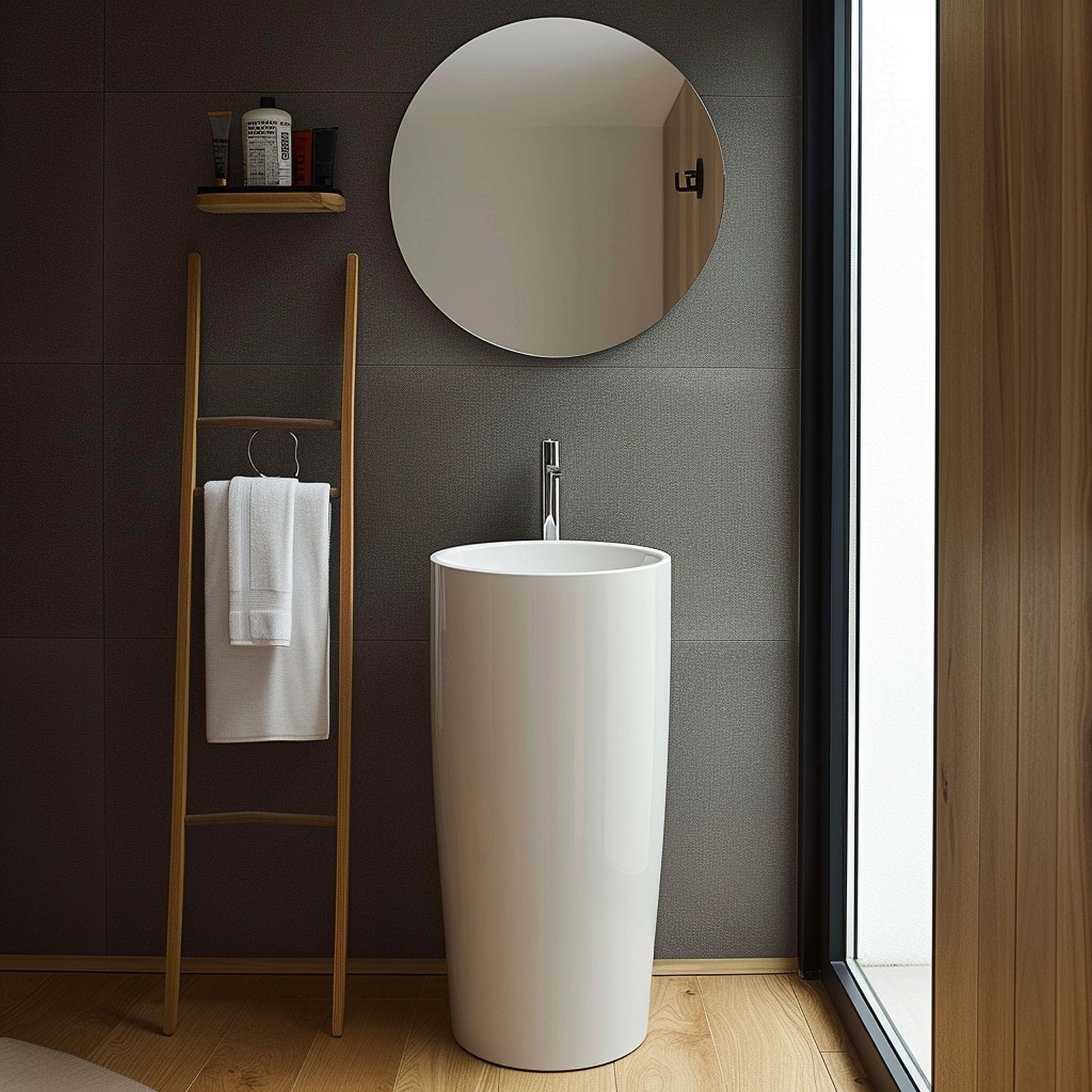Cylindrical Pedestal Sink
