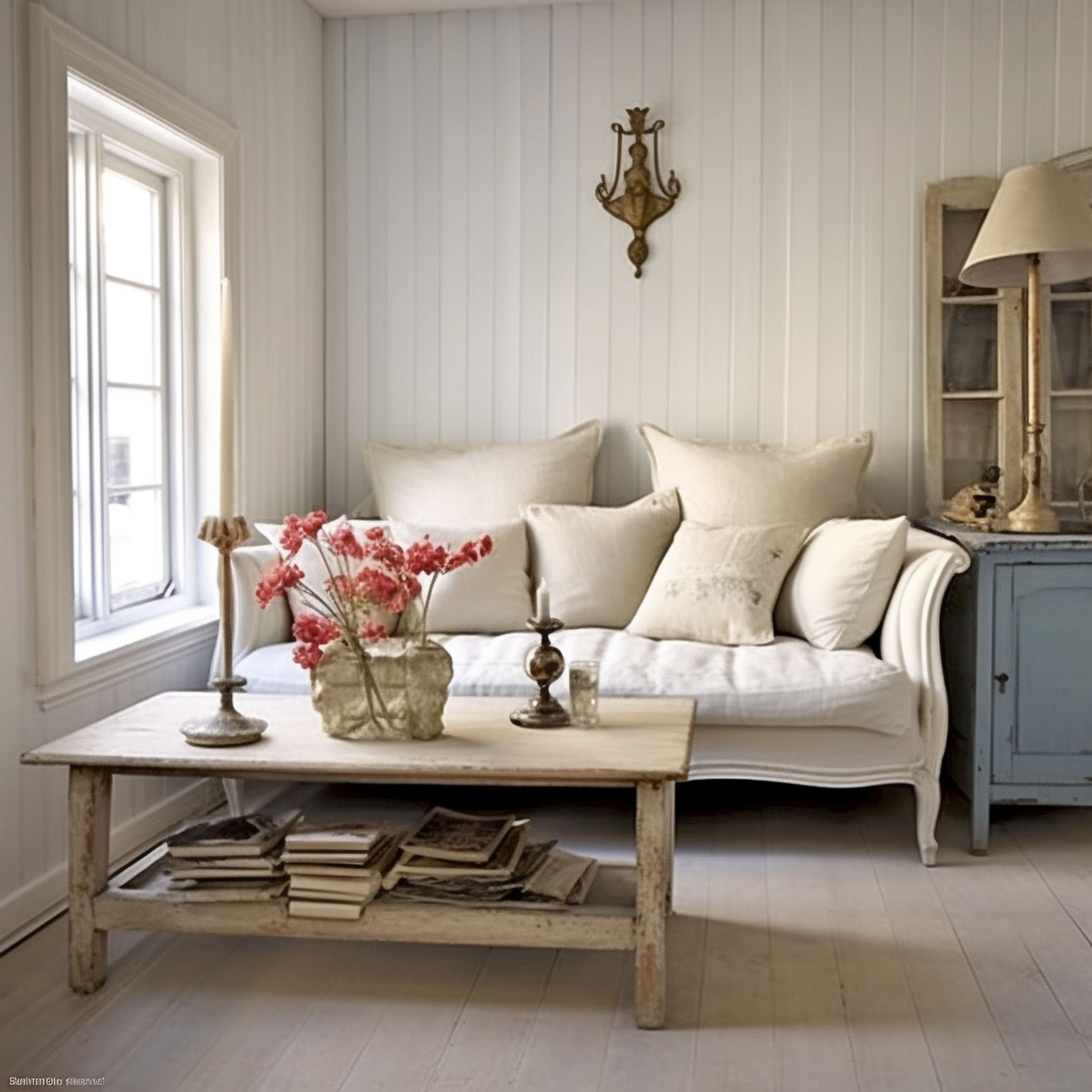 Shabby Chic Cottage Style Sofa