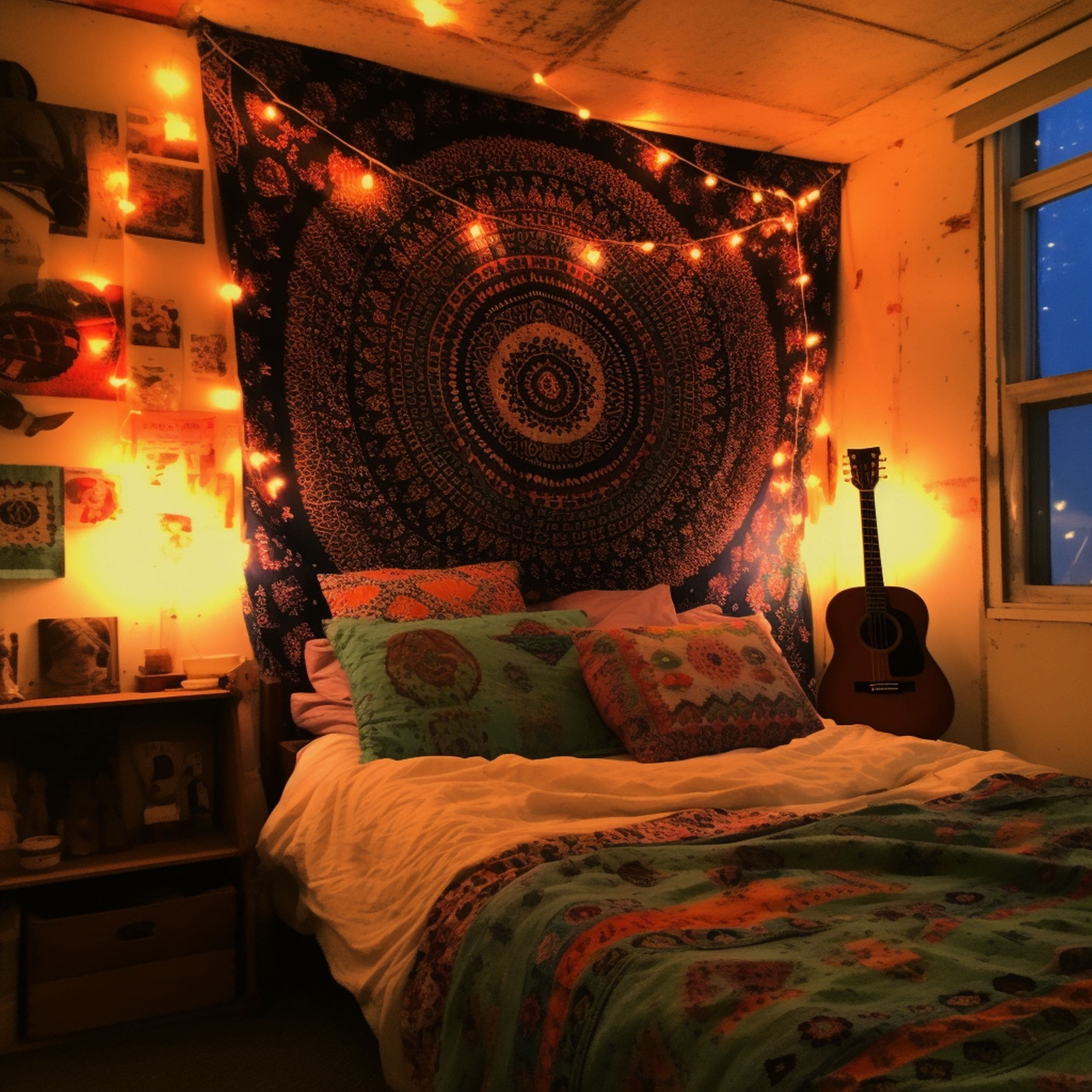 Cluttercore Boho Bedroom