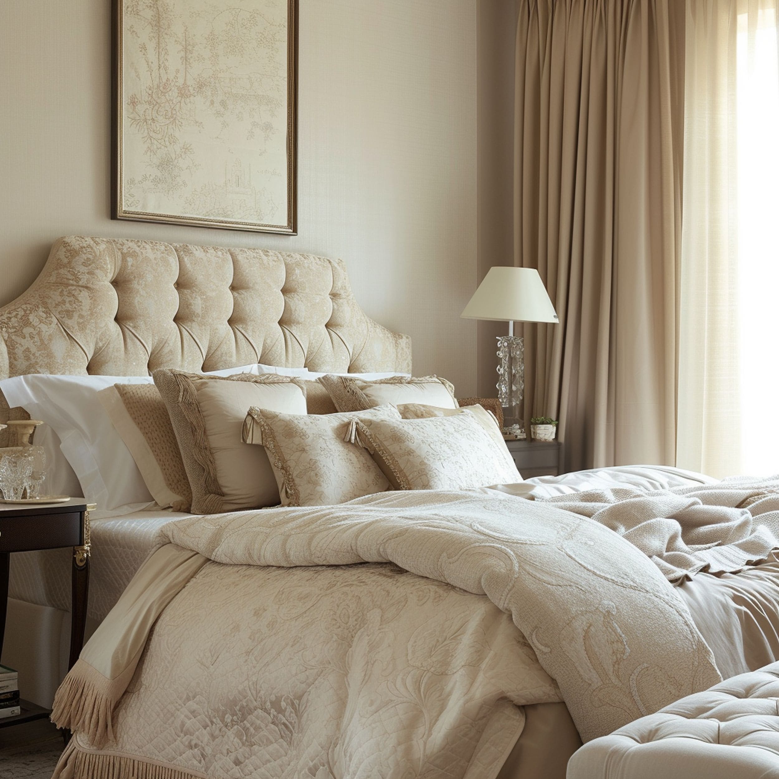 Ecru Bedroom With Soft Textures