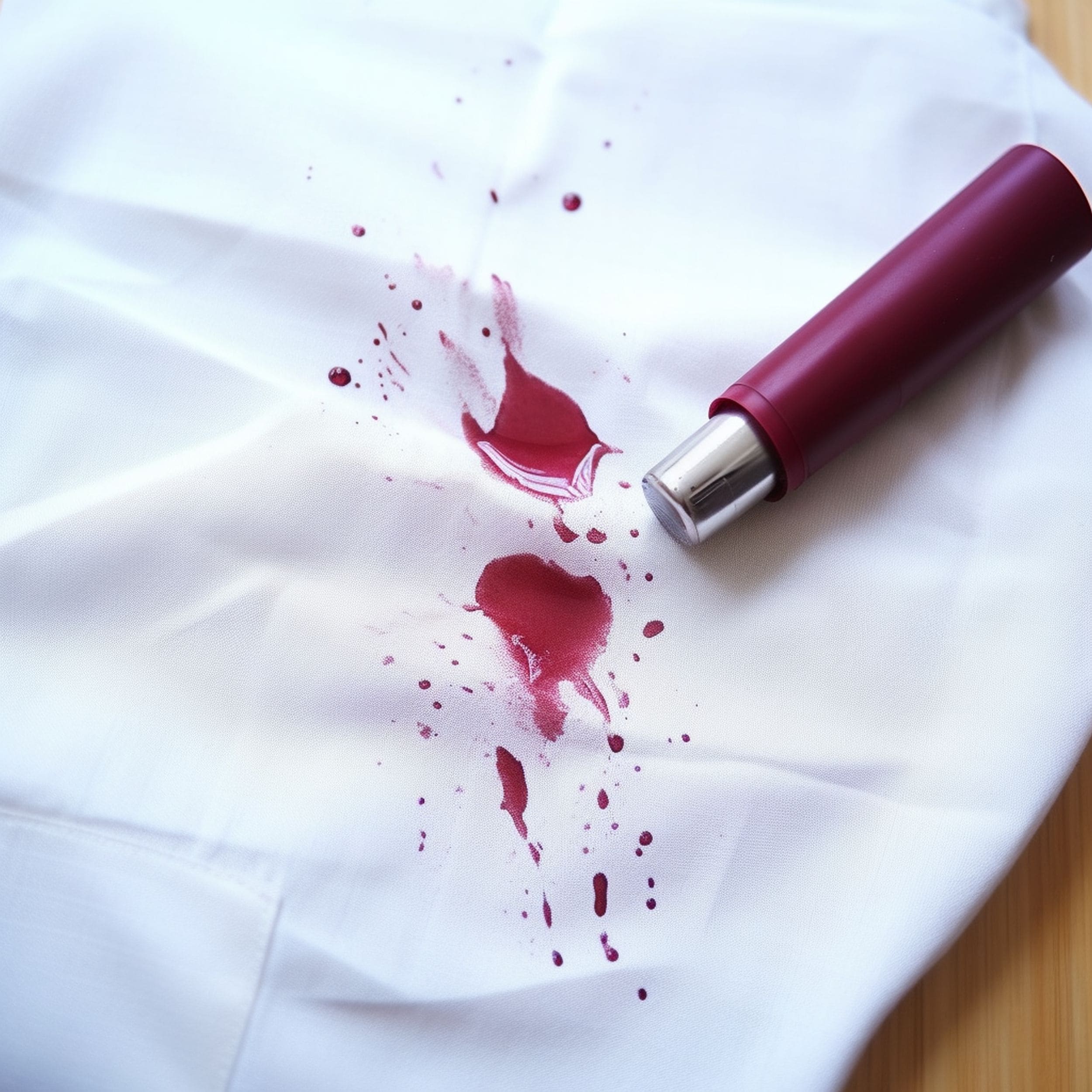Lipstick Stain on Clothing
