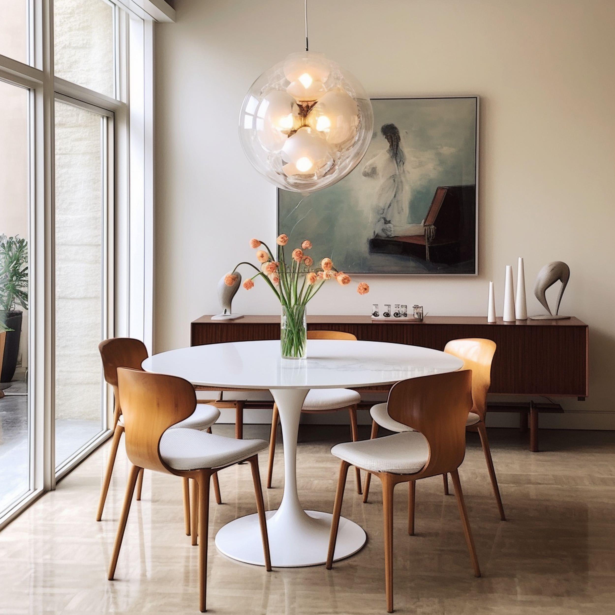 Mid Century Modern Tulip Table