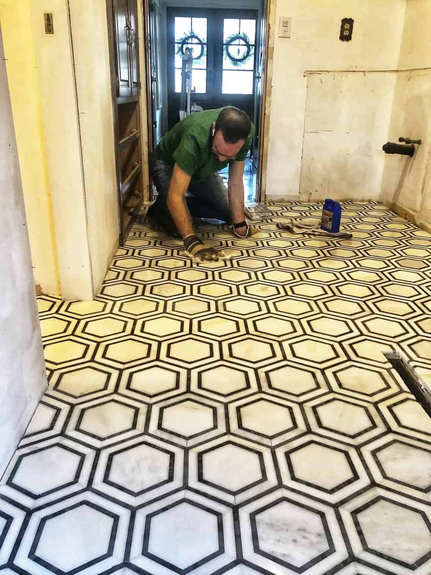 Marble Floor With Pattern