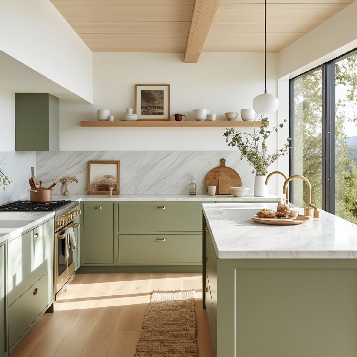 93 Kitchens With Sage Green Cabinets You Will Love