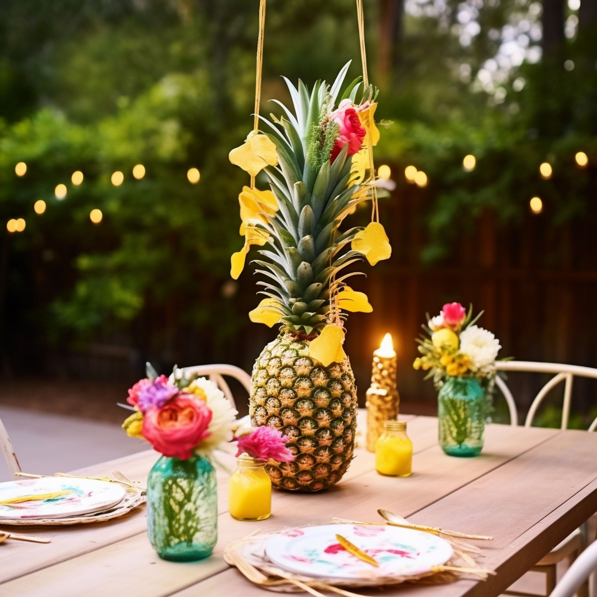 Decorative Pineapple Table Centerpiece