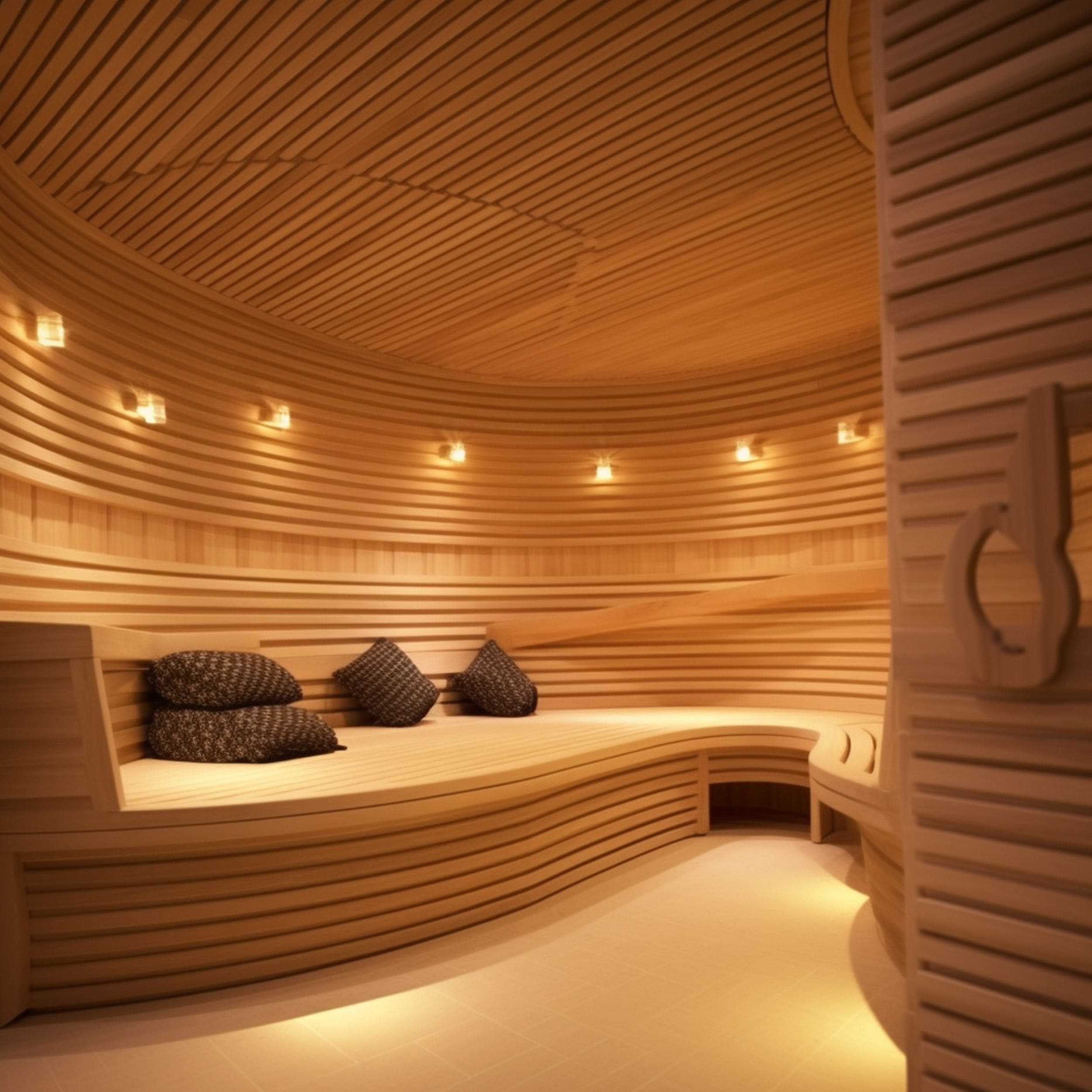 Indoor Sauna With Generous Seating