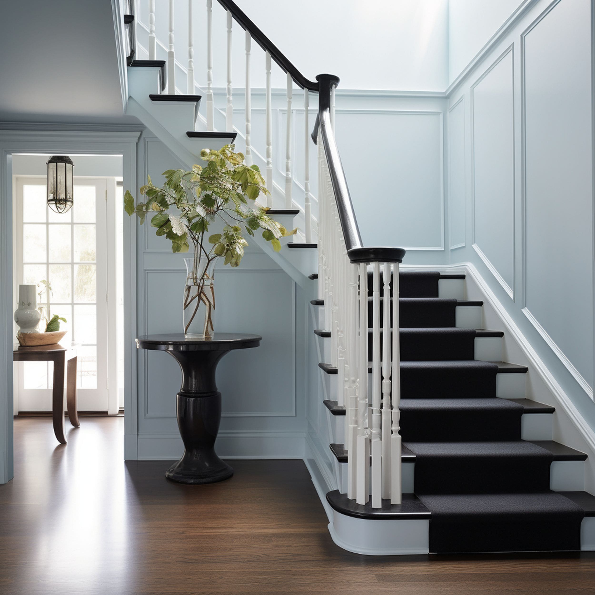 Soft Blue Entryway