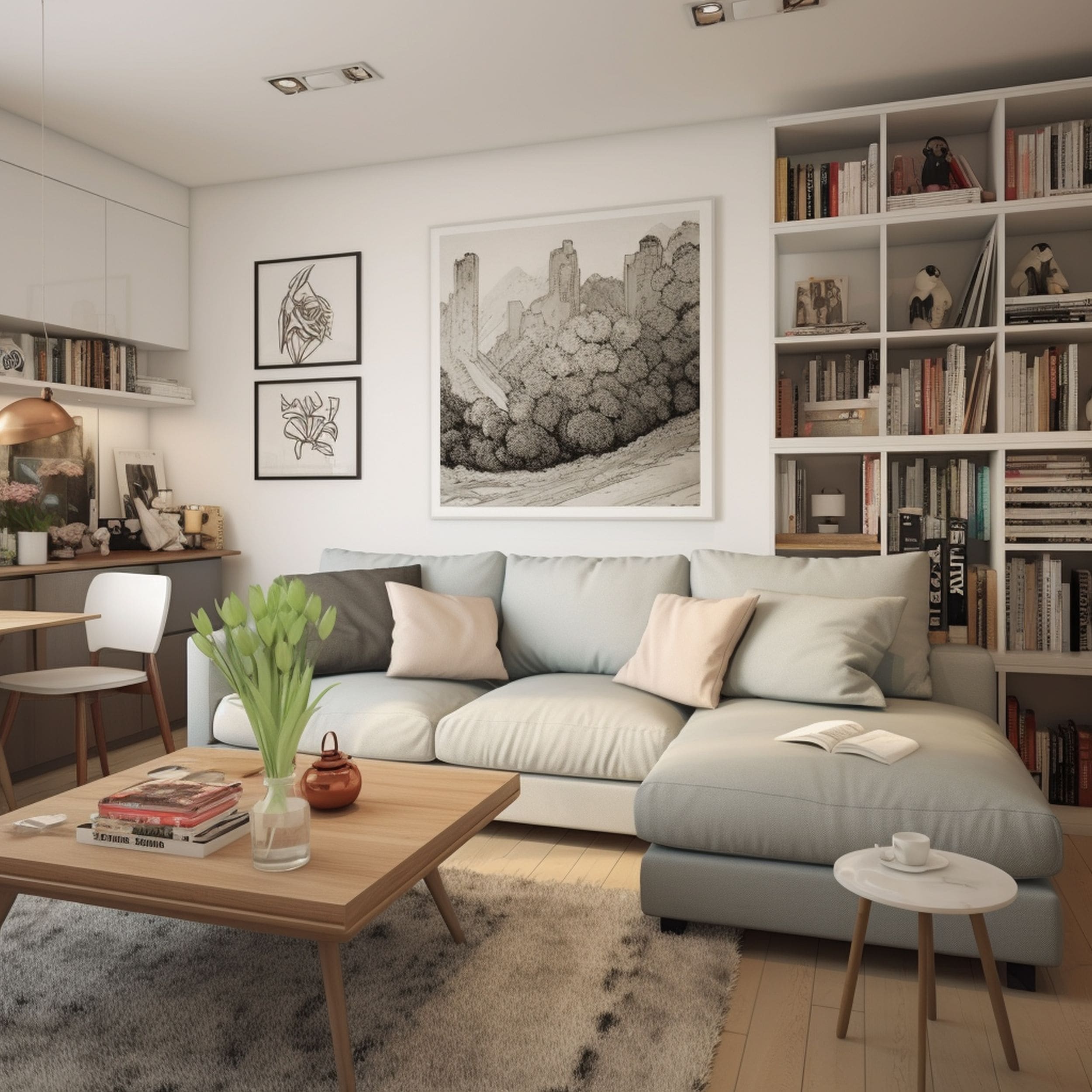 Small Living Room With No Windows