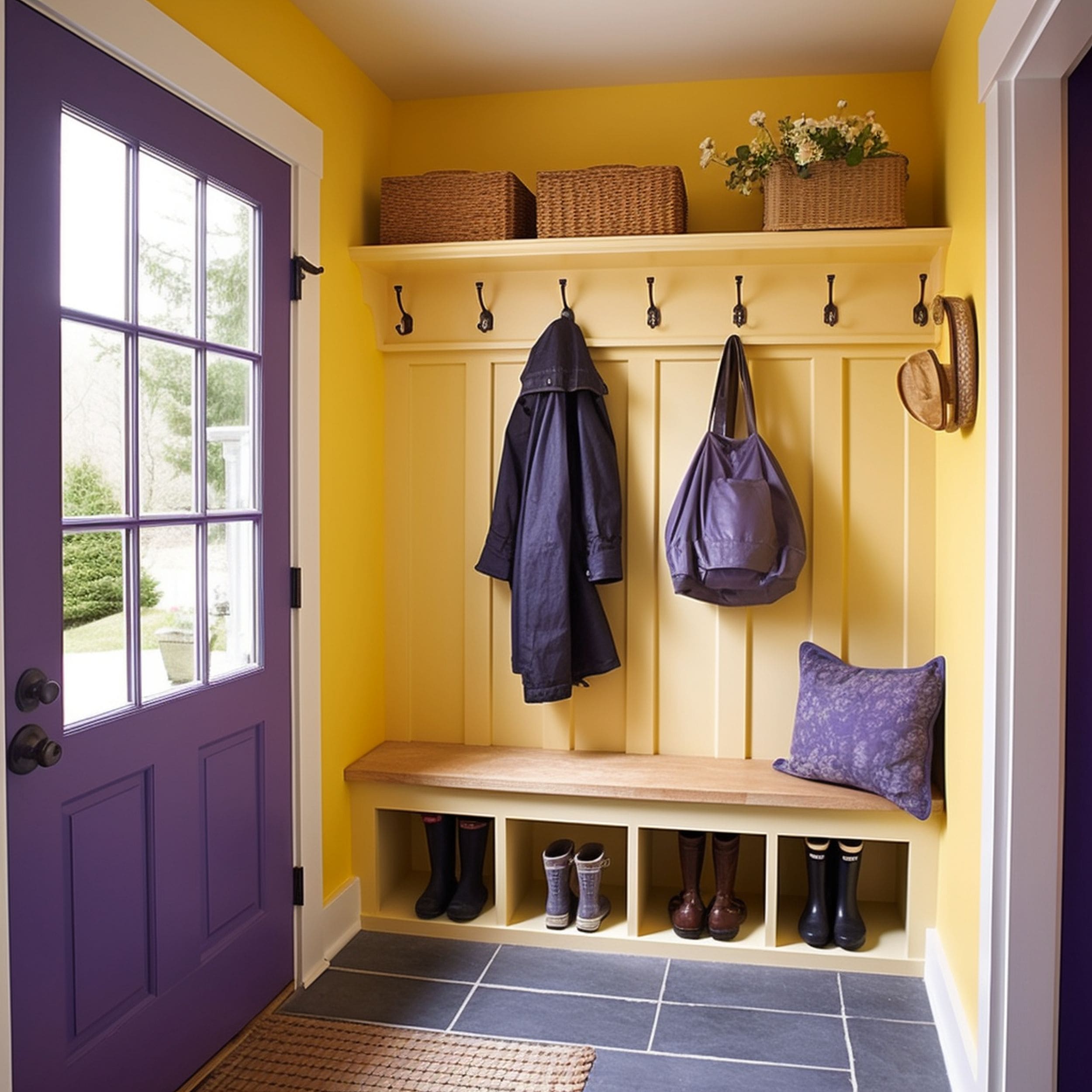 Yellow Mudroom
