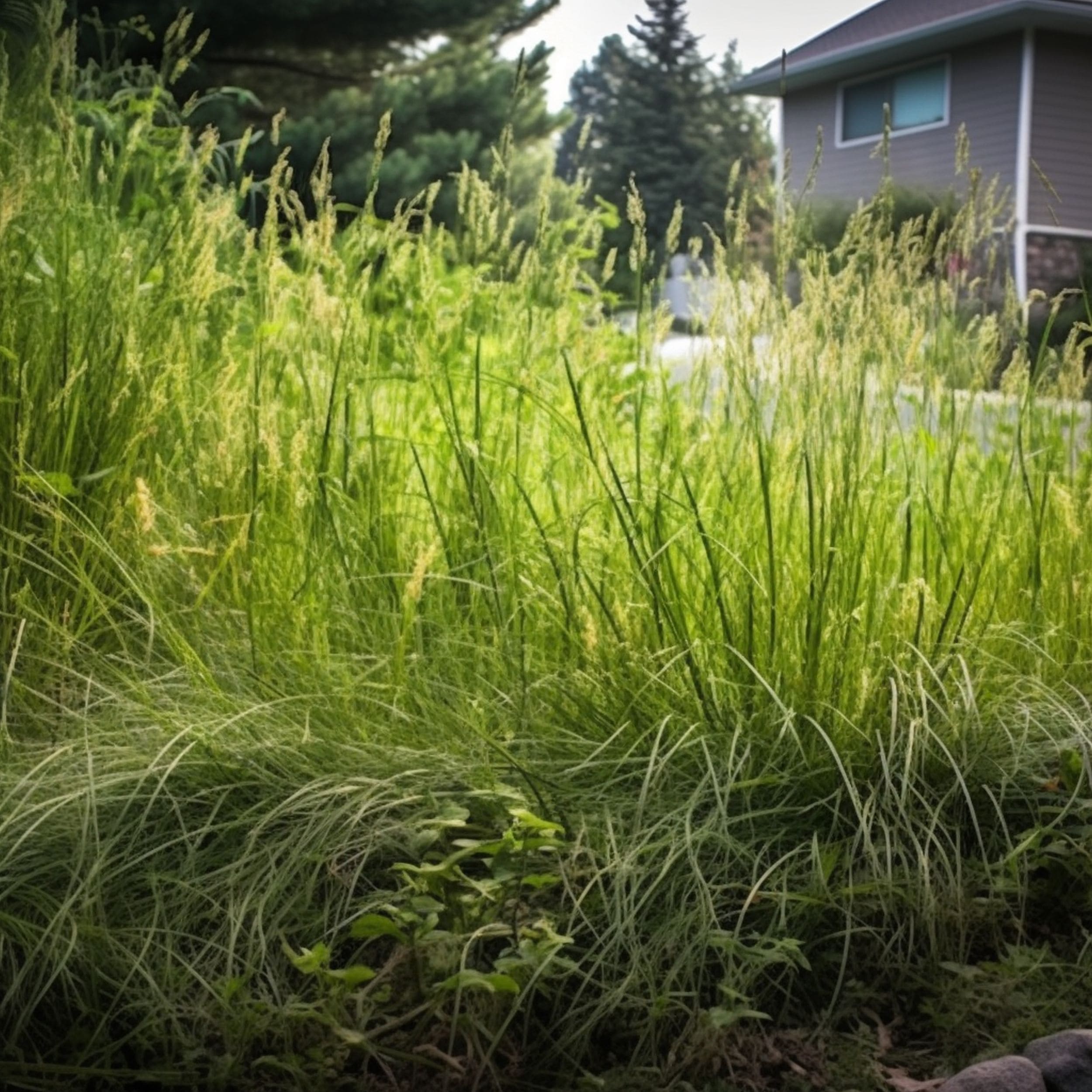 Quackgrass Identification Weed Invading the Backyard