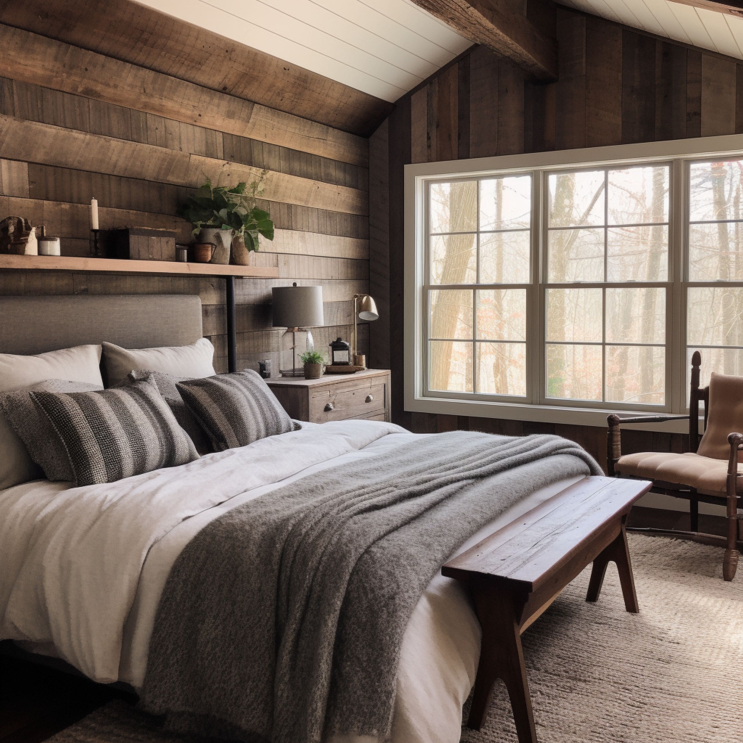 Rustic Brown Bedroom