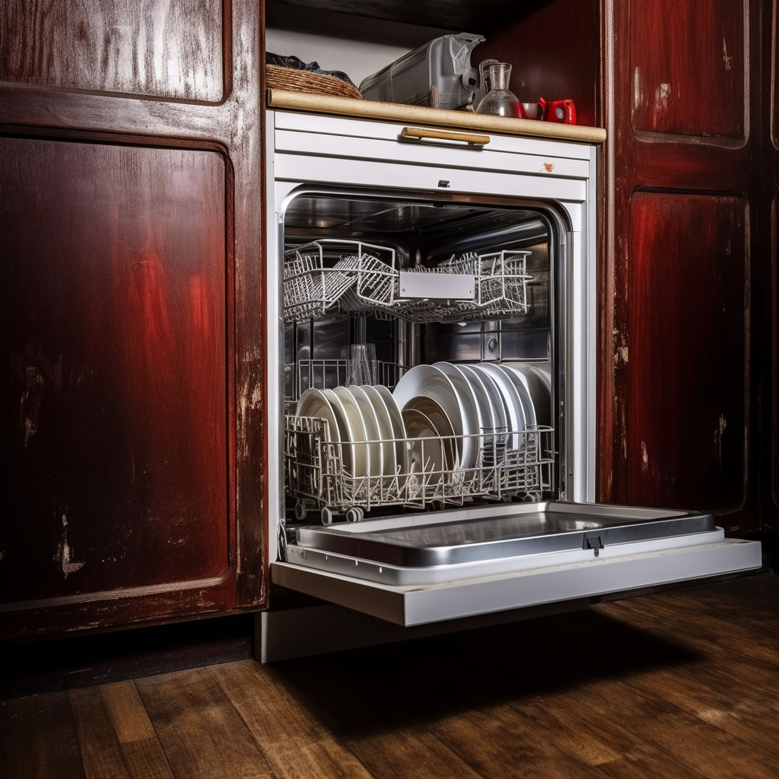 Dirty Dishwasher Machine