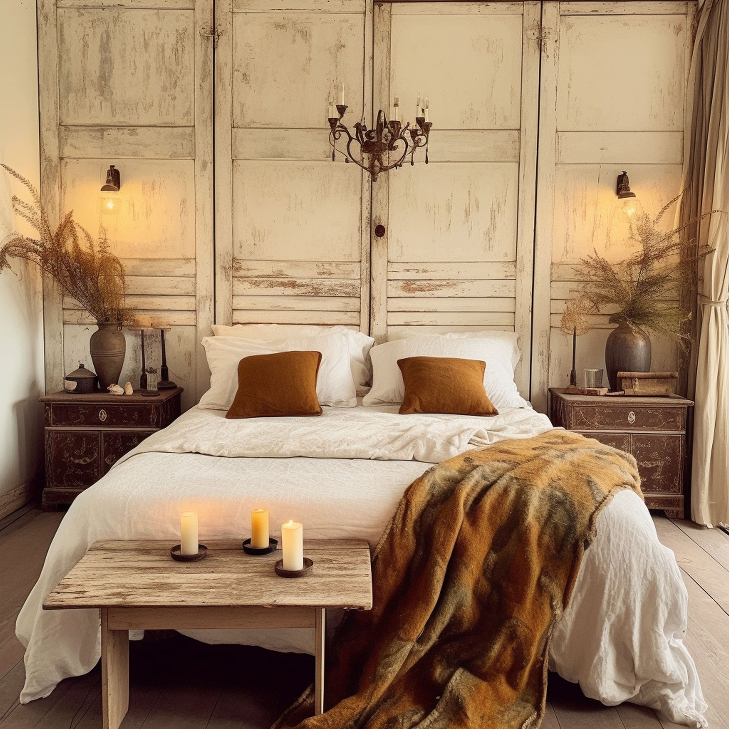 Rustic Antique Bedroom Design