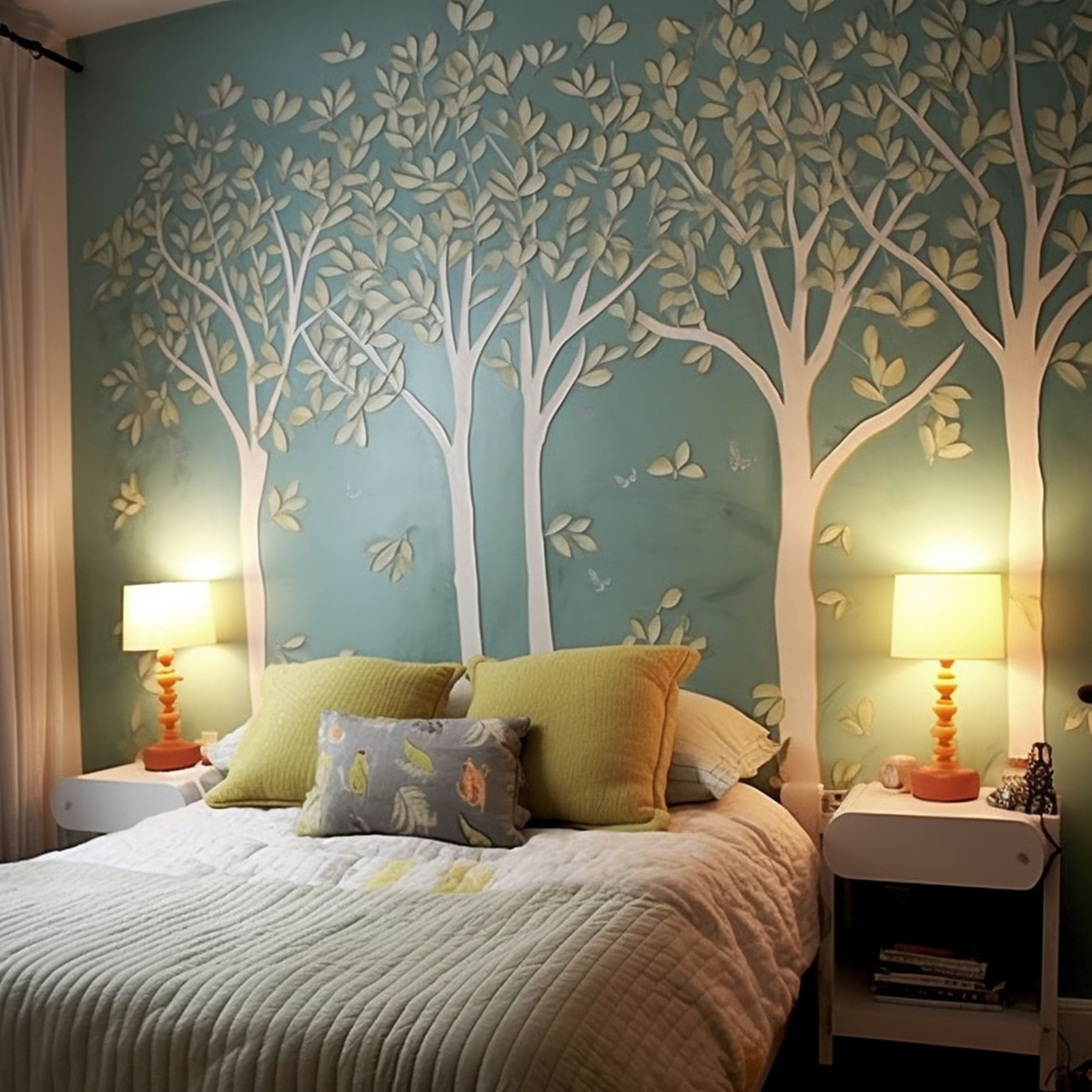 Wall Tree Decorative Wallpaper in Kids Bedroom