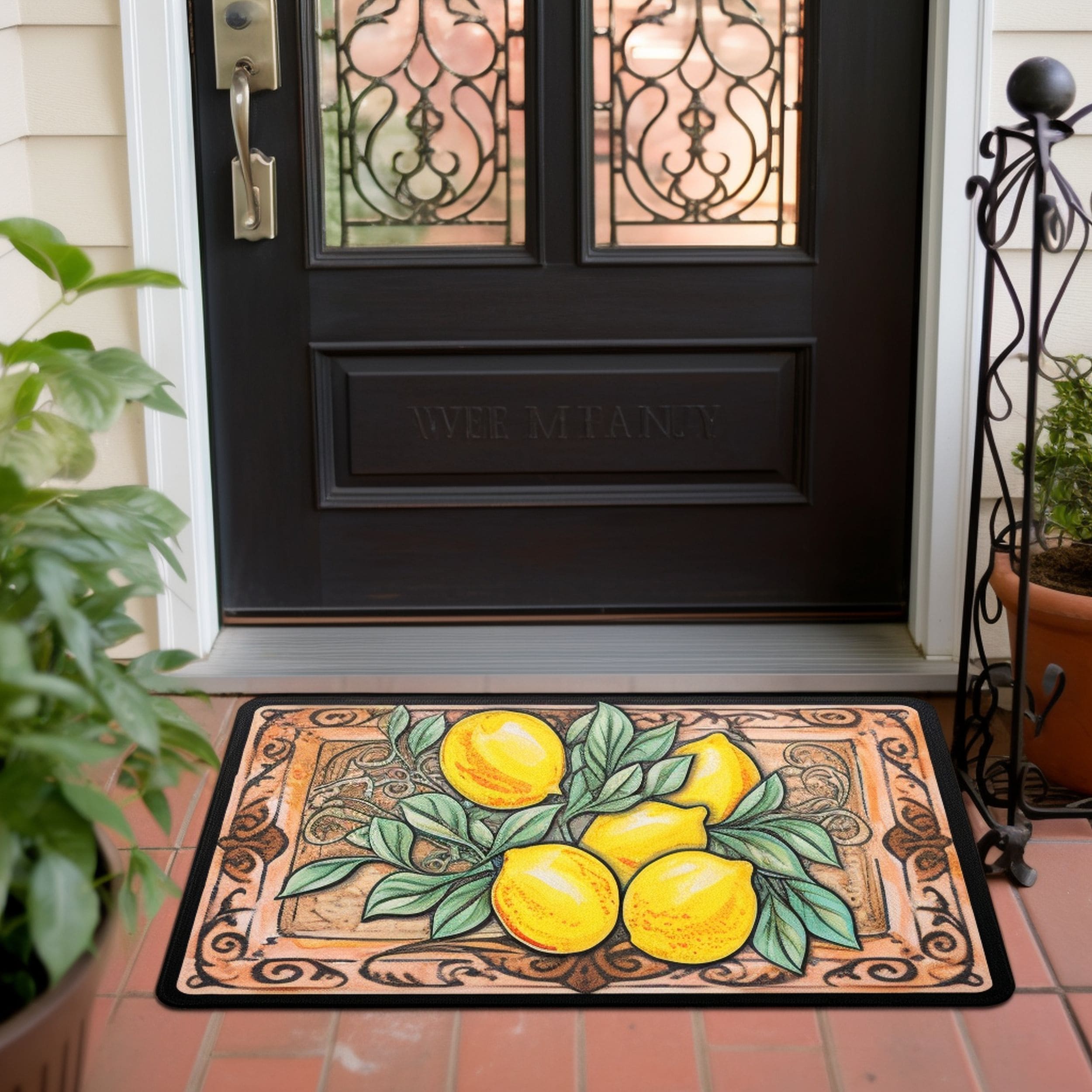 Lemon Patterned Doormat