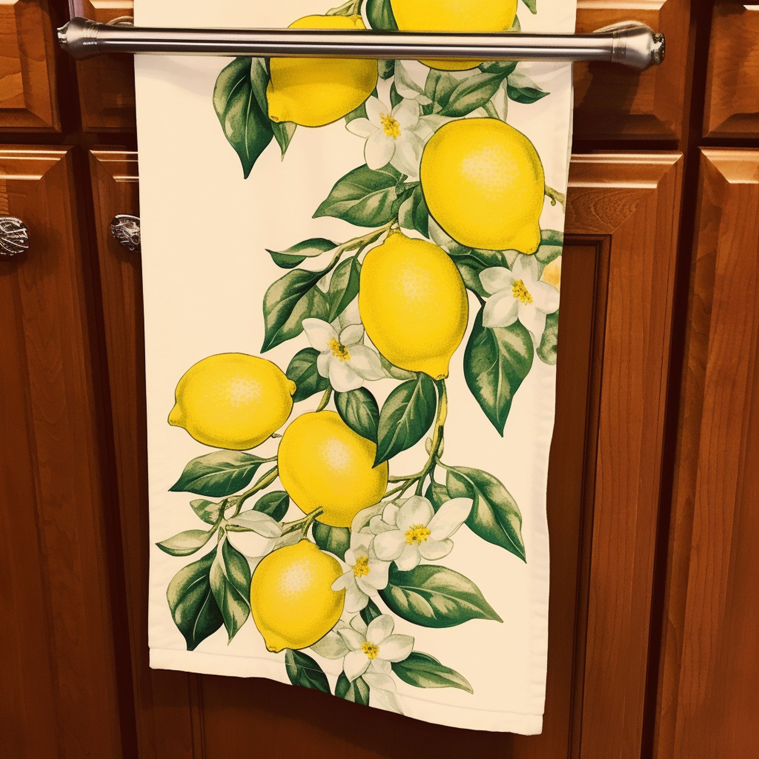 Lemon Patterned Dish Towel