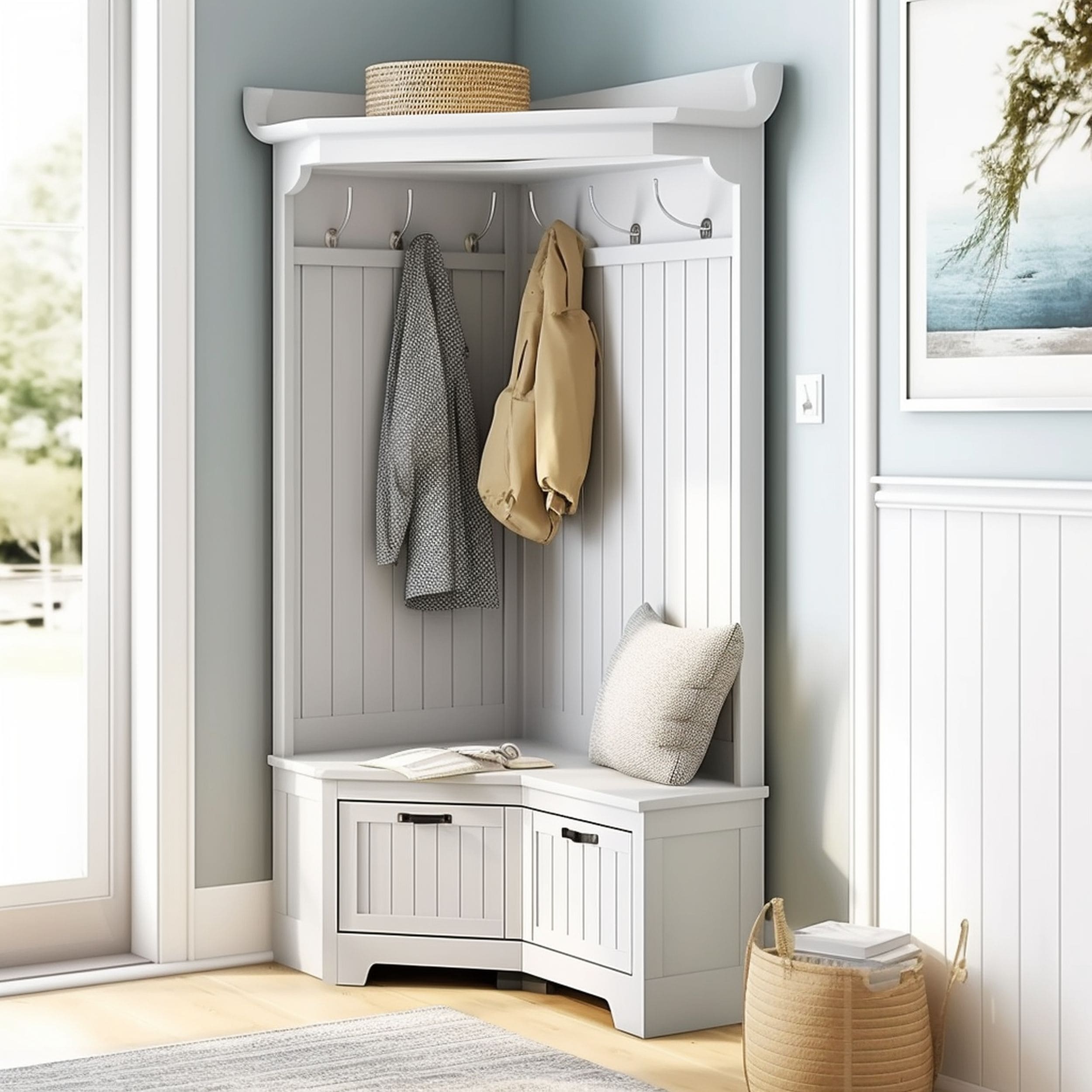 Corner Design Hall Tree