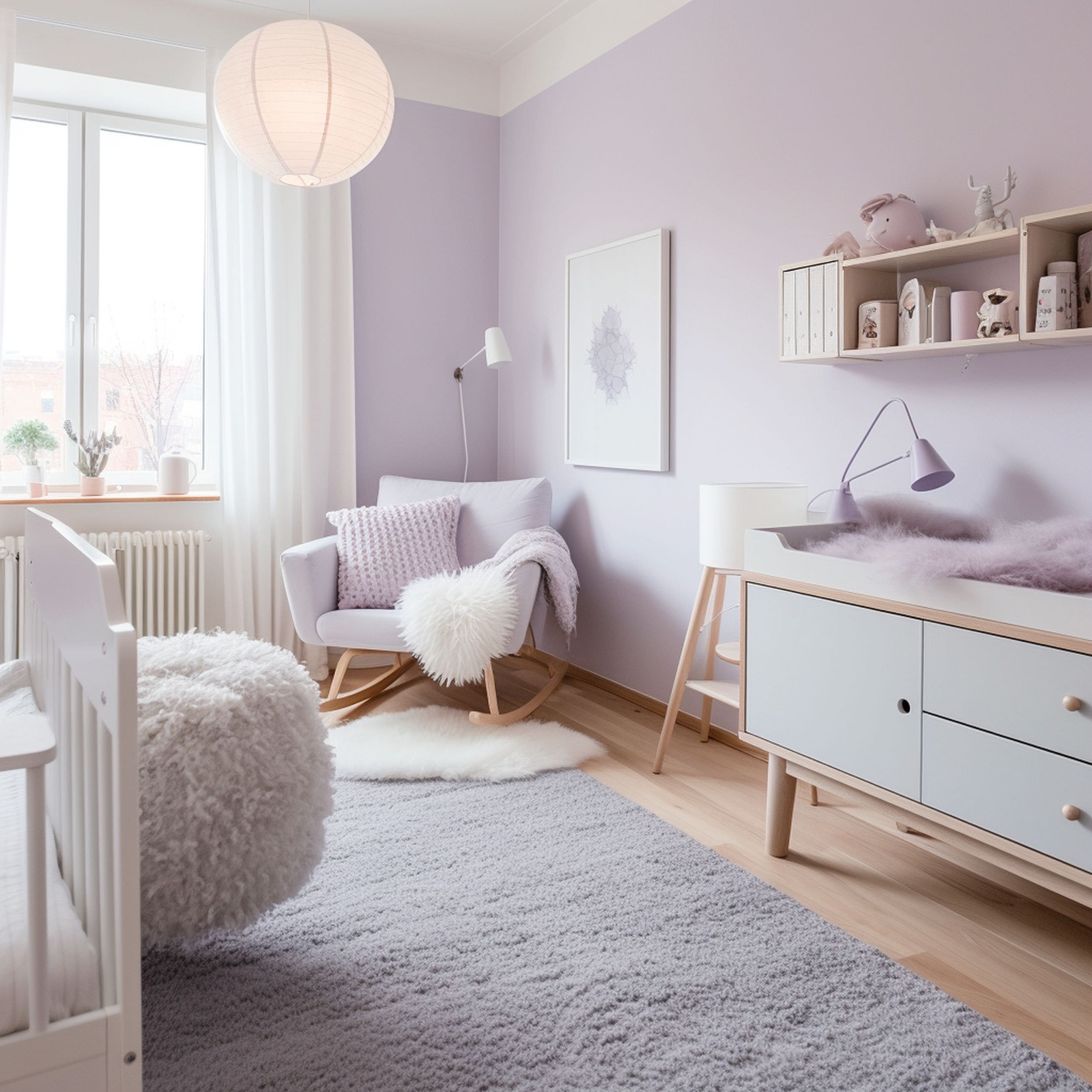 Lavender Purple Scandinavian Nursery