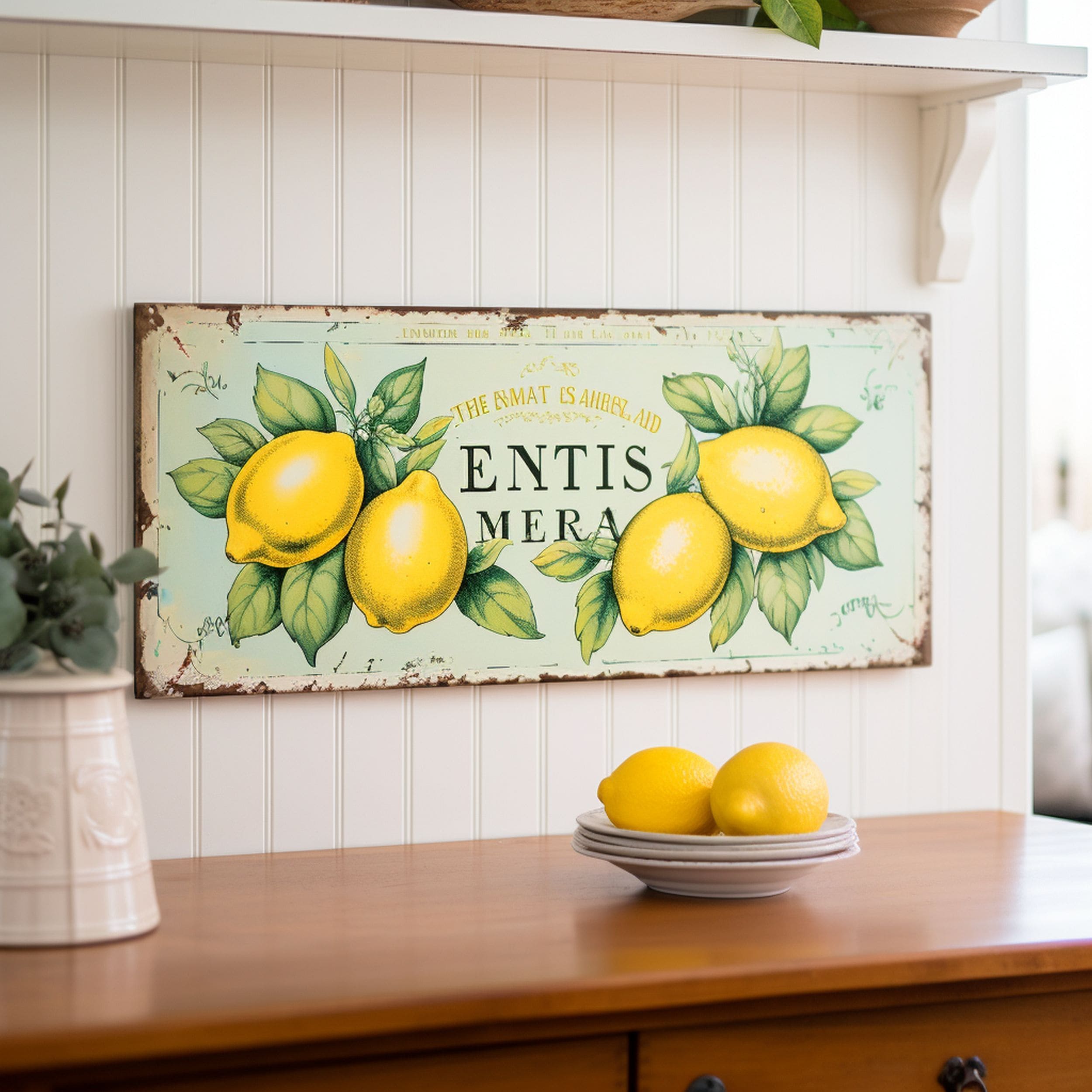 Vintage Lemon Sign