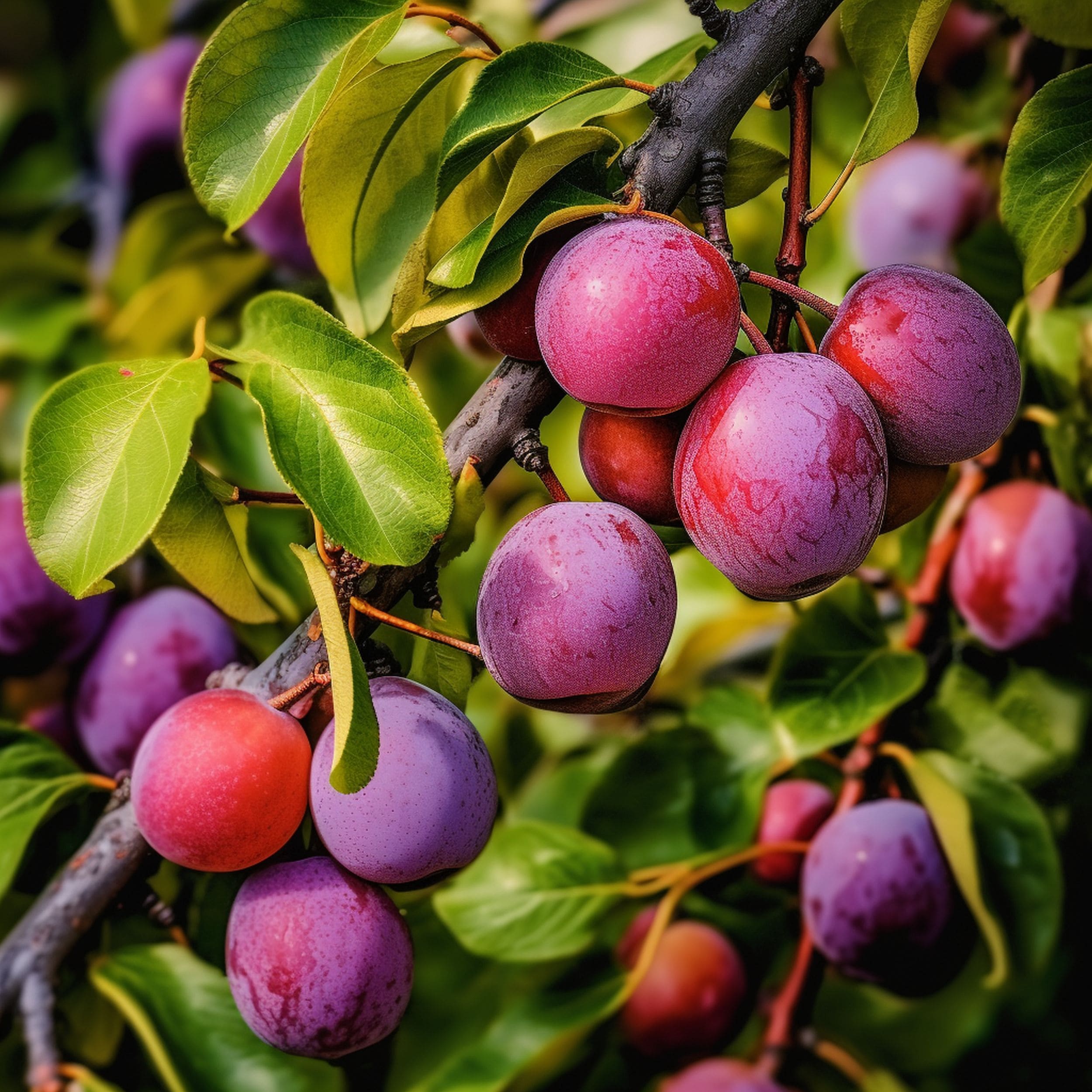 Santa Rosa Plum Dwarf Tree