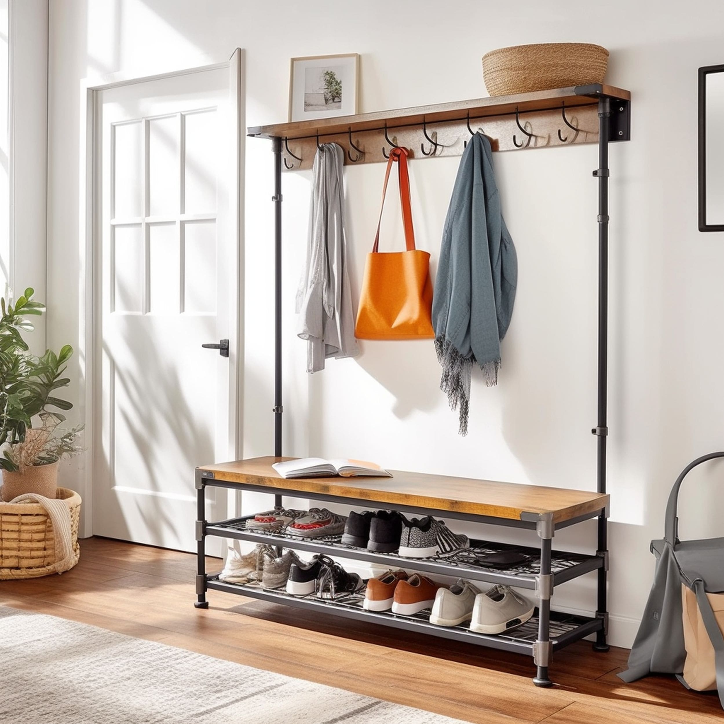 Industrial Pipe Design Hall Tree