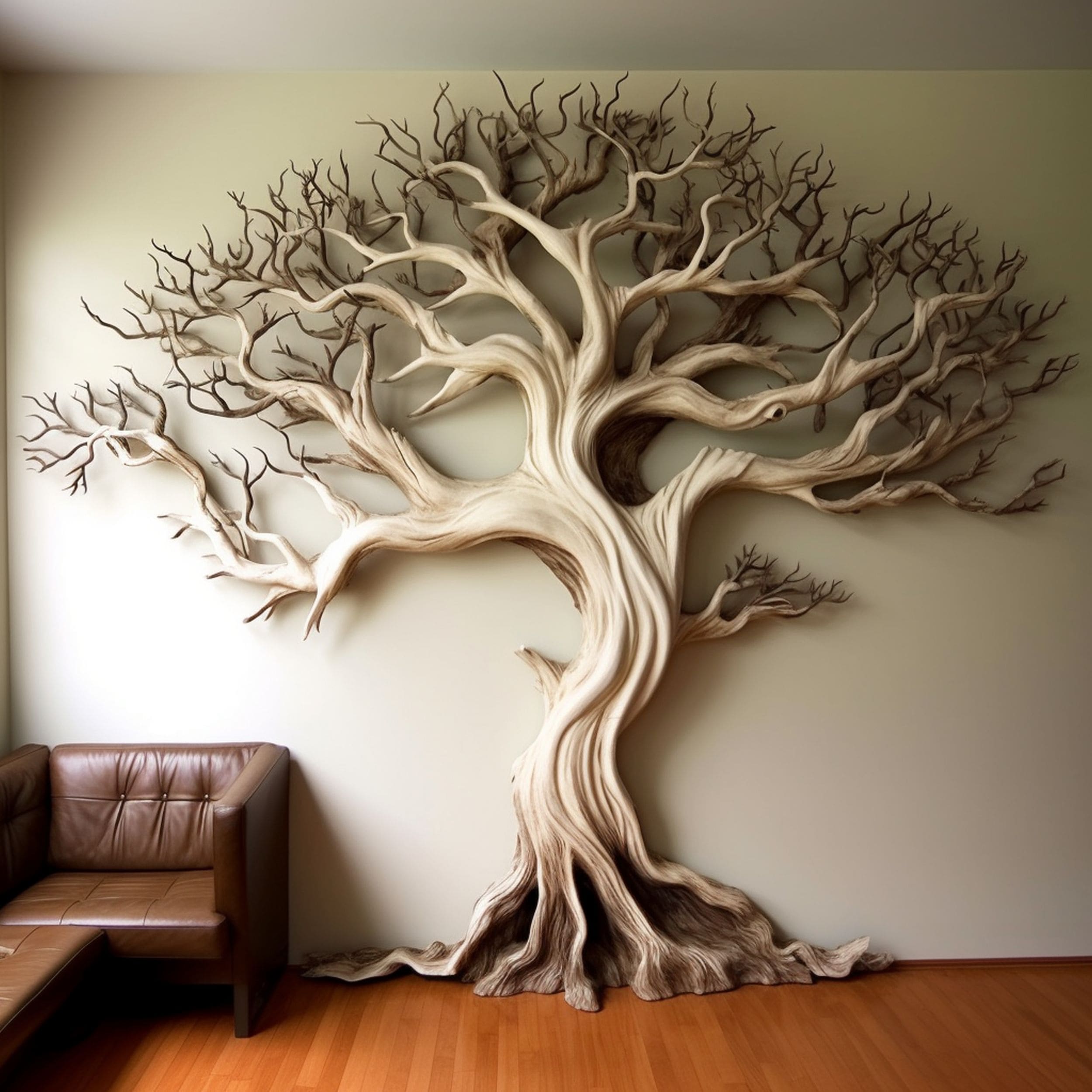 Sculptural Wall Tree Decoration