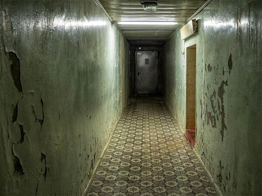 Old Abandoned Building Backroom