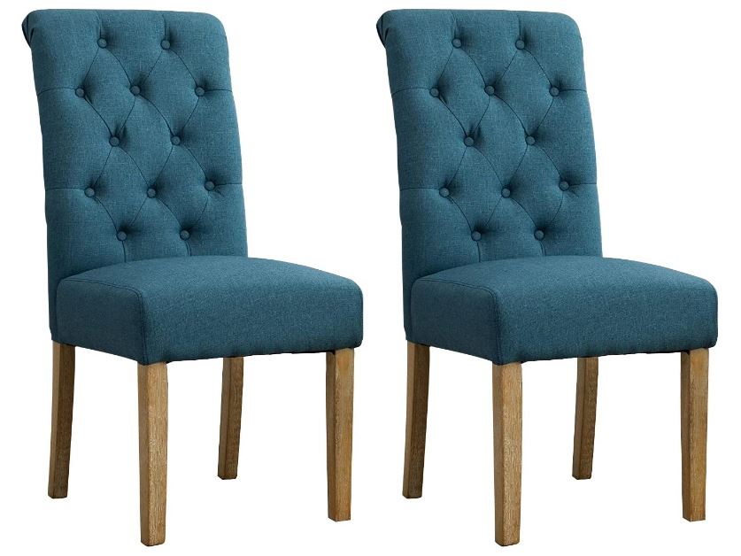 Roundhill Furniture Habit Solid Wood Tufted Chair