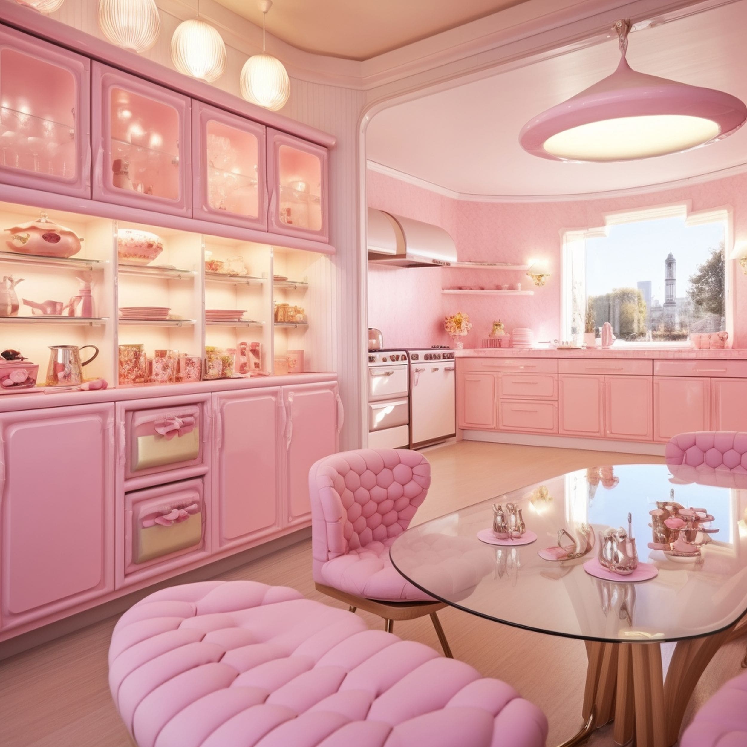 Pink Barbiecore Kitchen