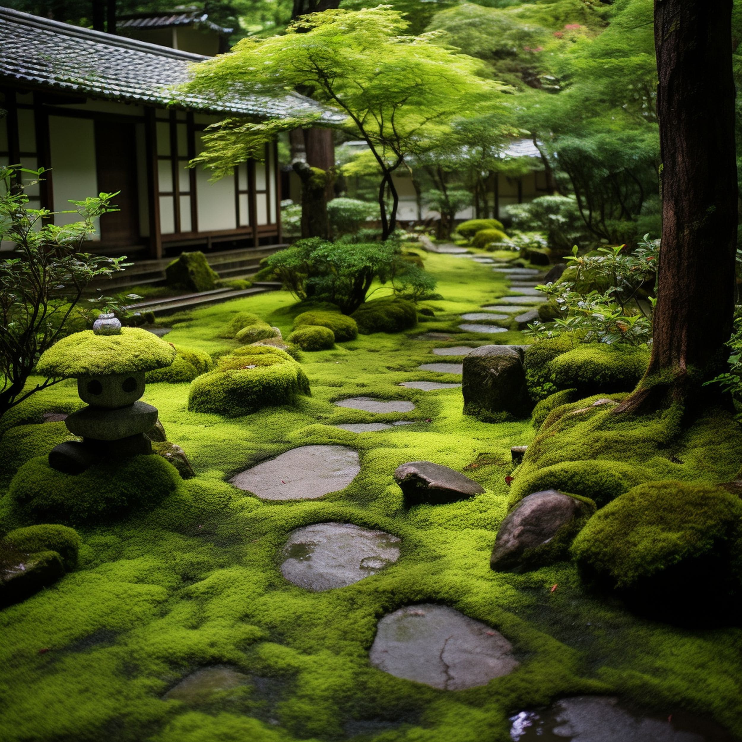 Moss in Zen Garden