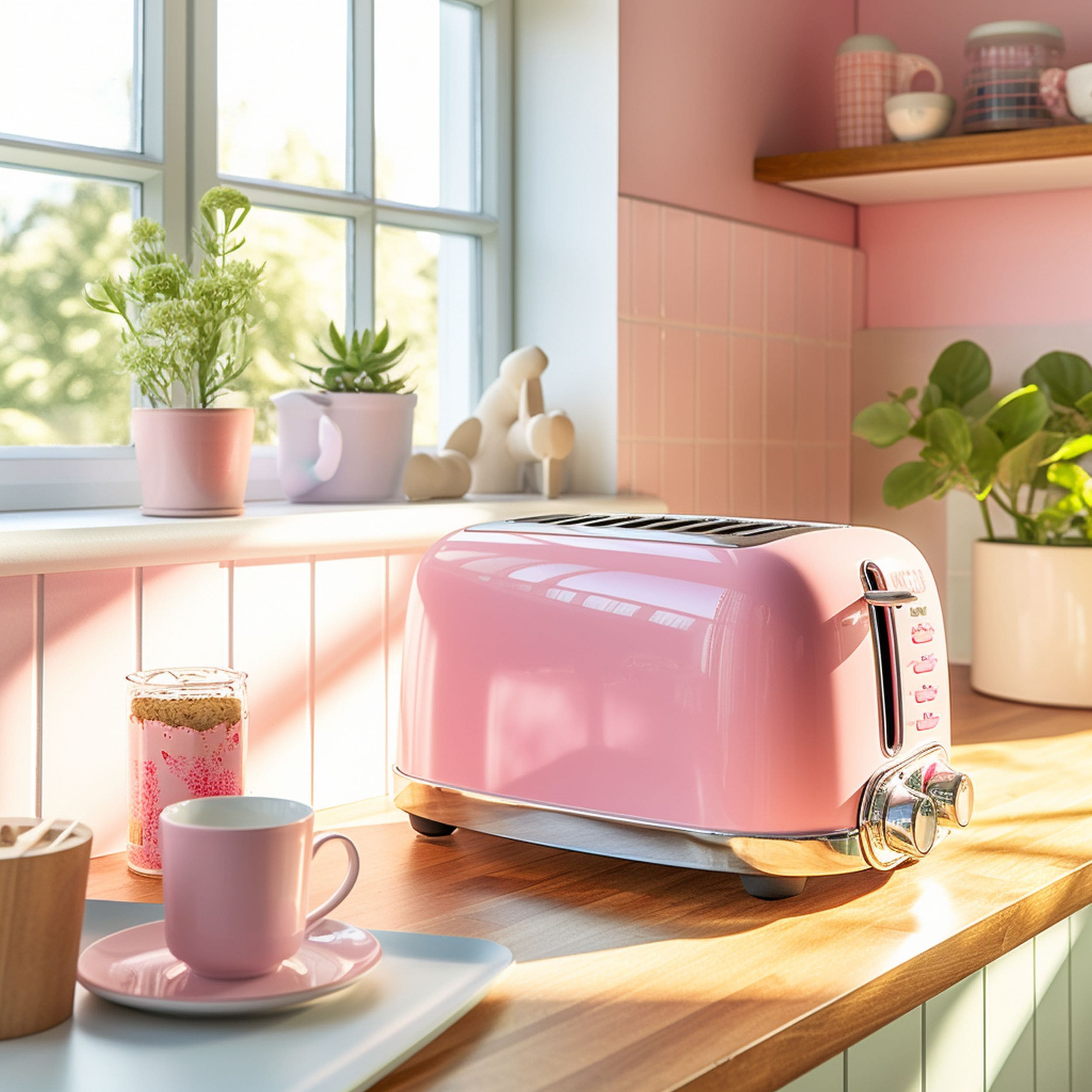 Retro Pink Toaster