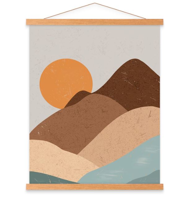 Poster Frame Magnetic Light Wood