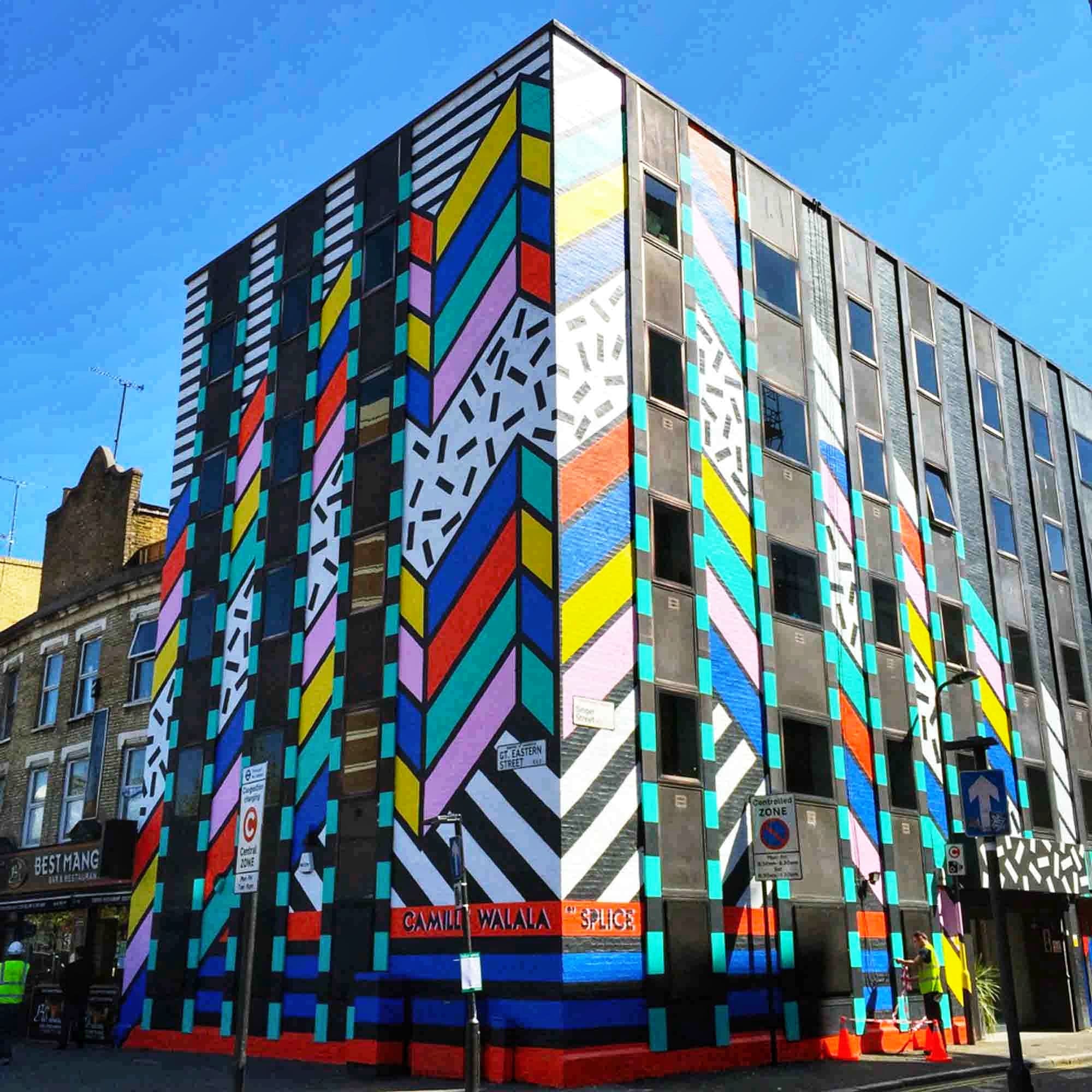 Memphis Inspired Building by Camille Walala