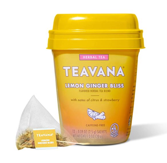 Teavana Lemon Ginger Bliss Herbal Tea With Citrus