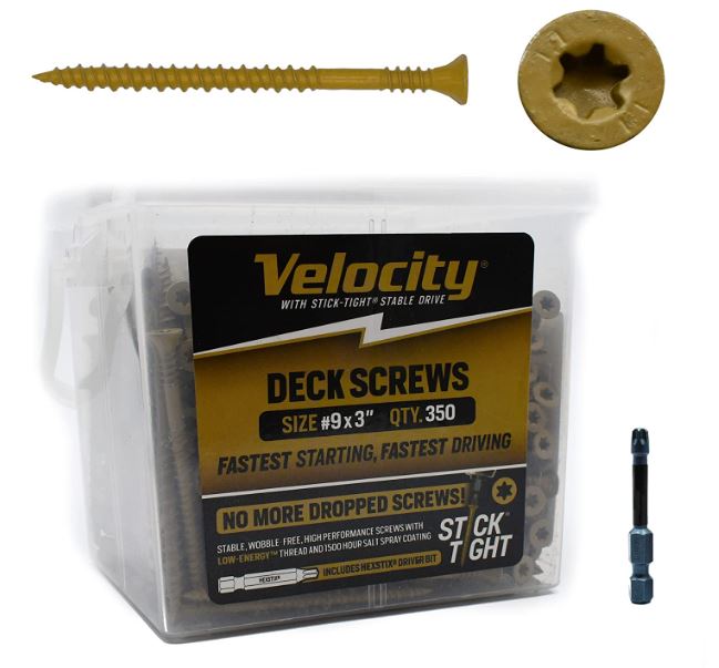 Velocity Deck Screws Contractor Pack