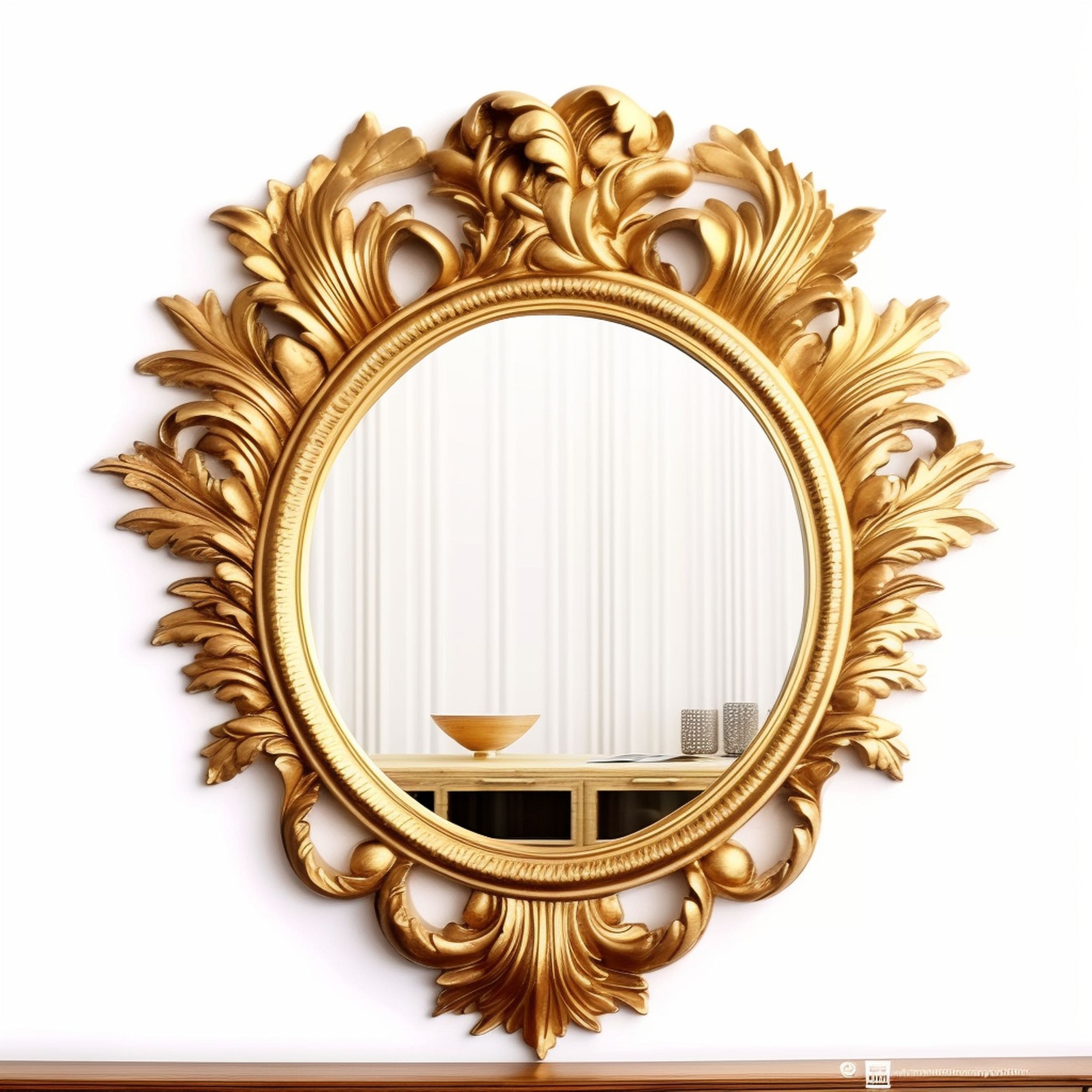 Ornate Gold Framed Mirror
