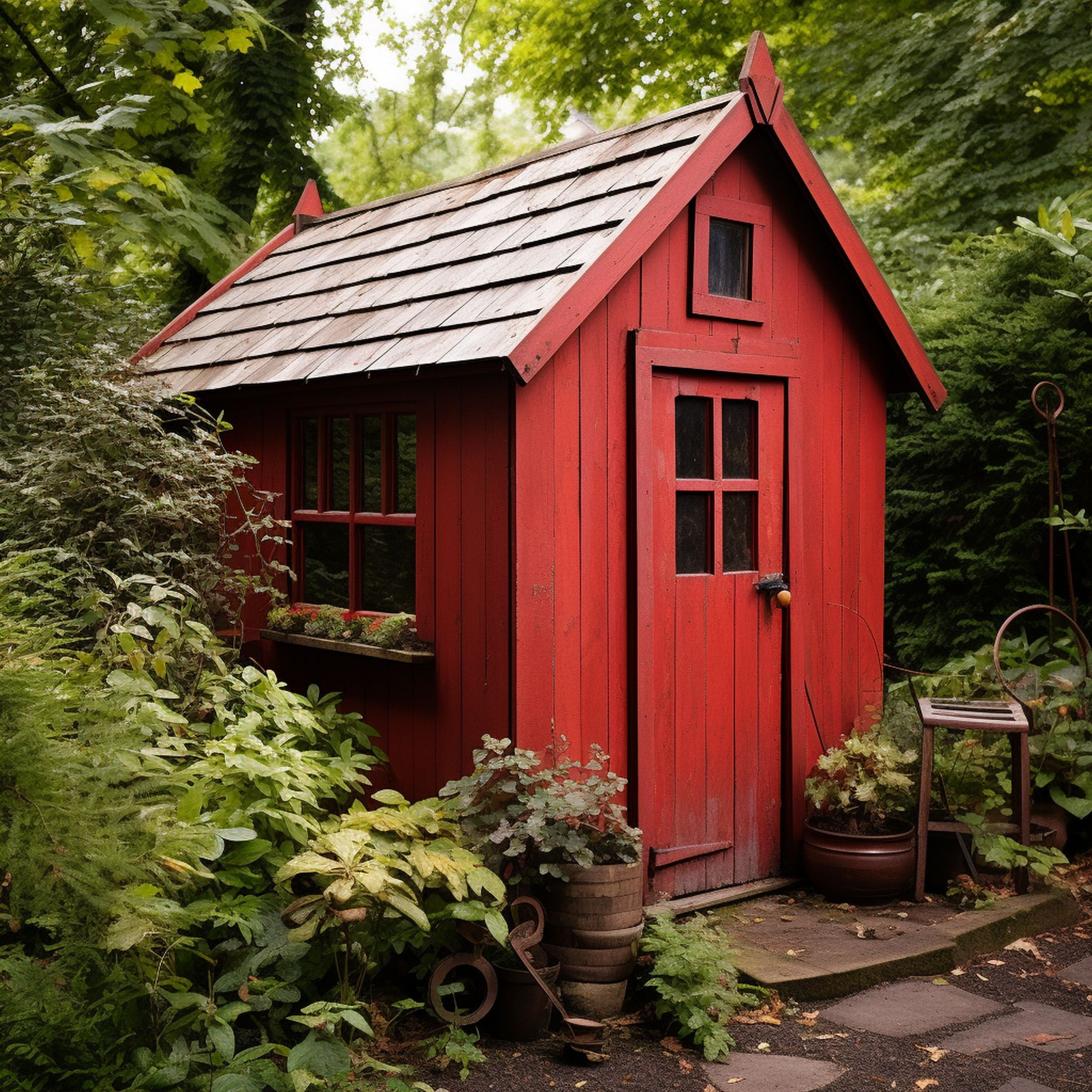 Red Painted Shed