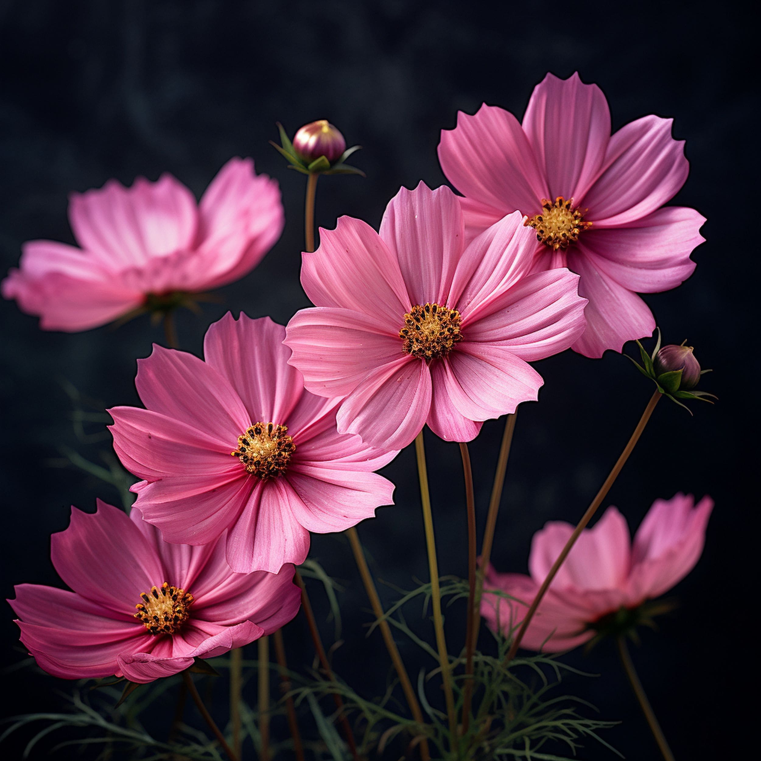 Pink Cosmos Plant