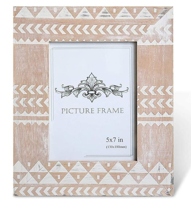 BoHo Picture Frame Rustic Wood