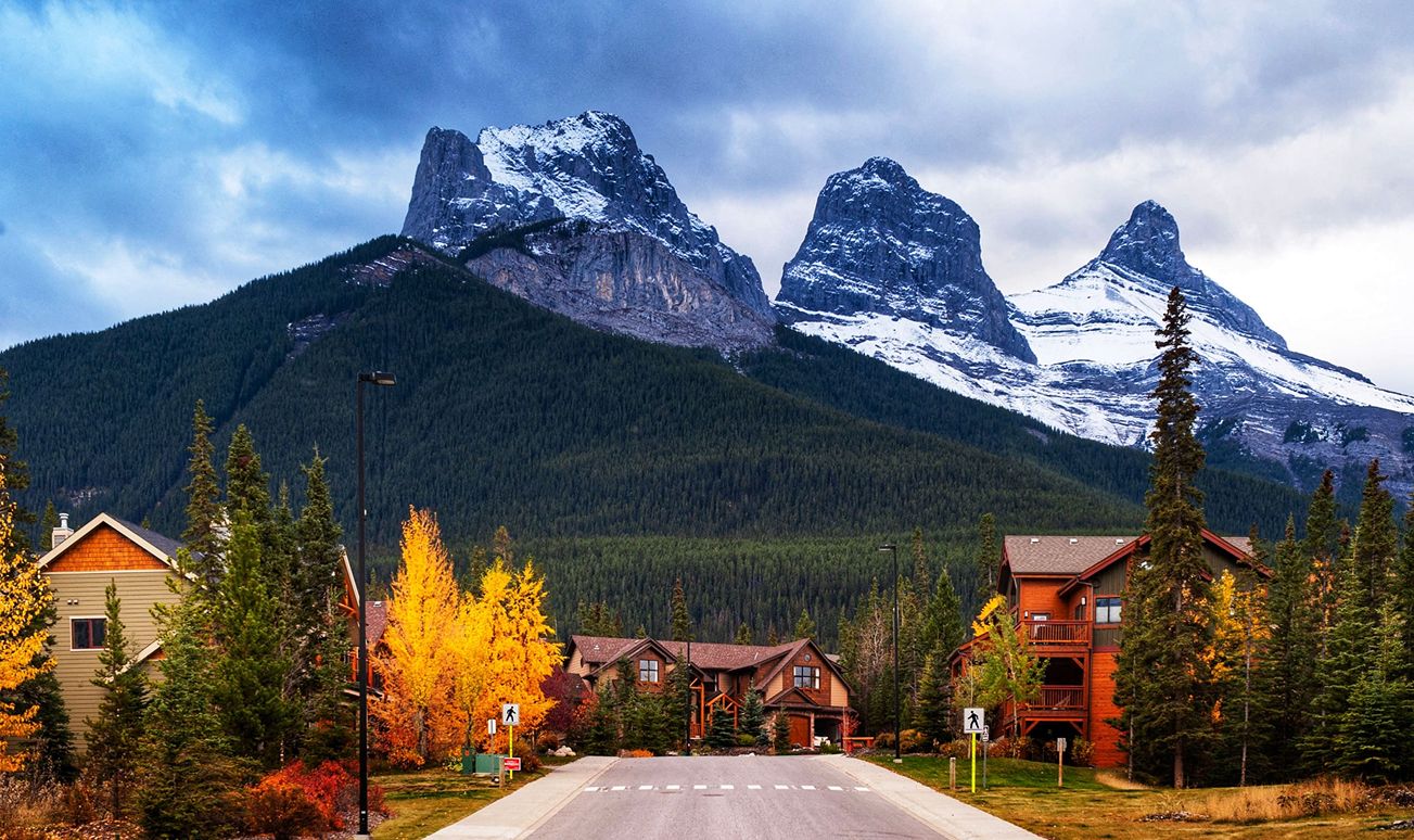 Mountains in Canmore Alberta Canada