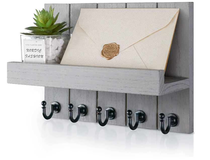 Decorative Key and Mail Holder for Wall