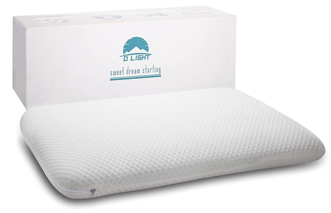 Dlight Bedding Ultra Slim 2.7 Inches Pillow